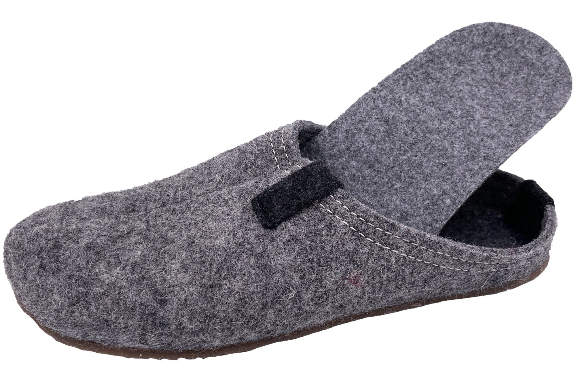 PADERO Henno Pantoffel Hausschuh Wollfiliz – Bild 5 von 5