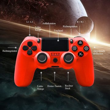 KINSI Gamepad,Game Controller, Wireless Controller für PS4,600mAh PlayStation 4-Controller