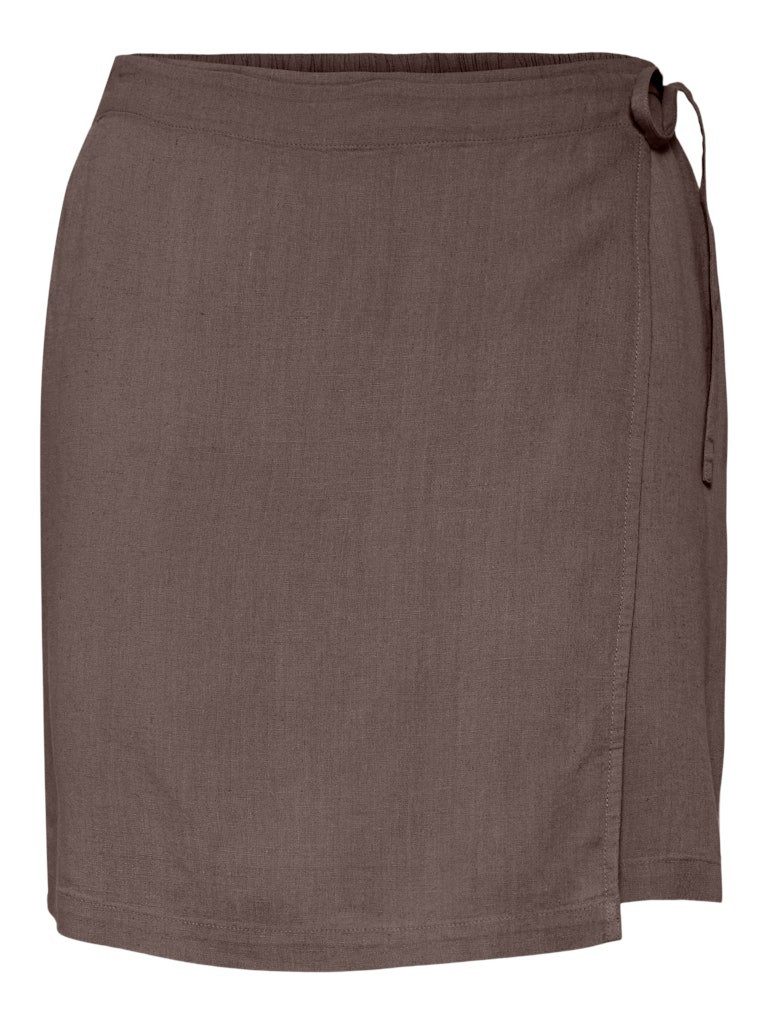 pieces Sommerrock PCPIA LINEN MIX MW WRAP SKIRT WVN N