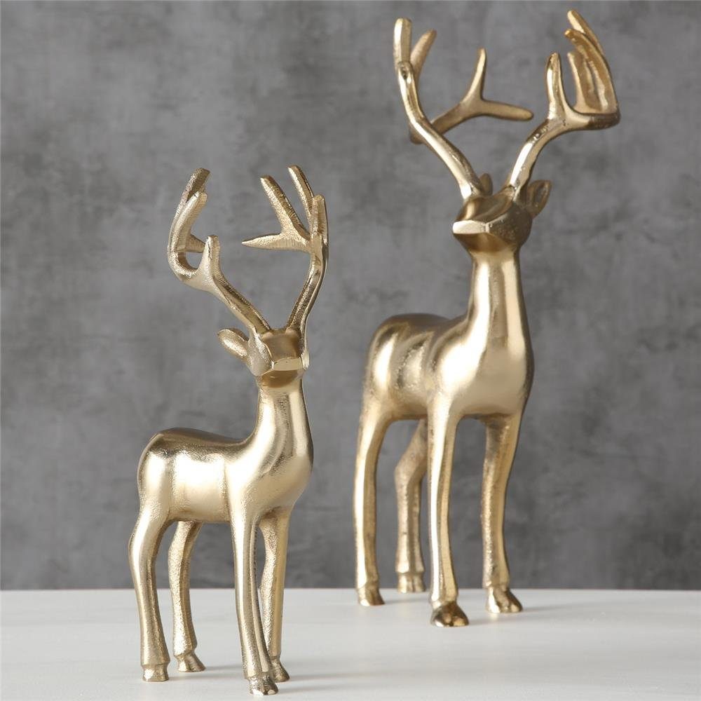 BOLTZE Weihnachtsfigur Hirsch Thielo Gold stehend günstig online kaufen