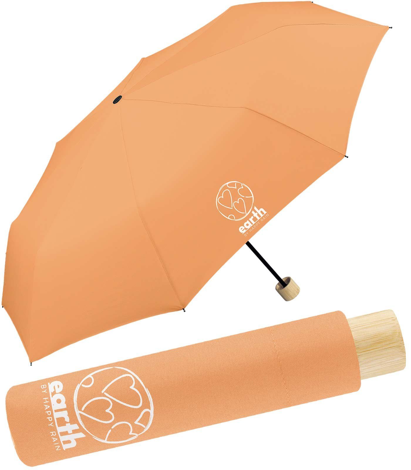 stabiler Umwelt tun für HAPPY orange die Taschenregenschirm geschützt Earth - RAIN Super-Mini-Schirm, nachhaltiger etwas gut