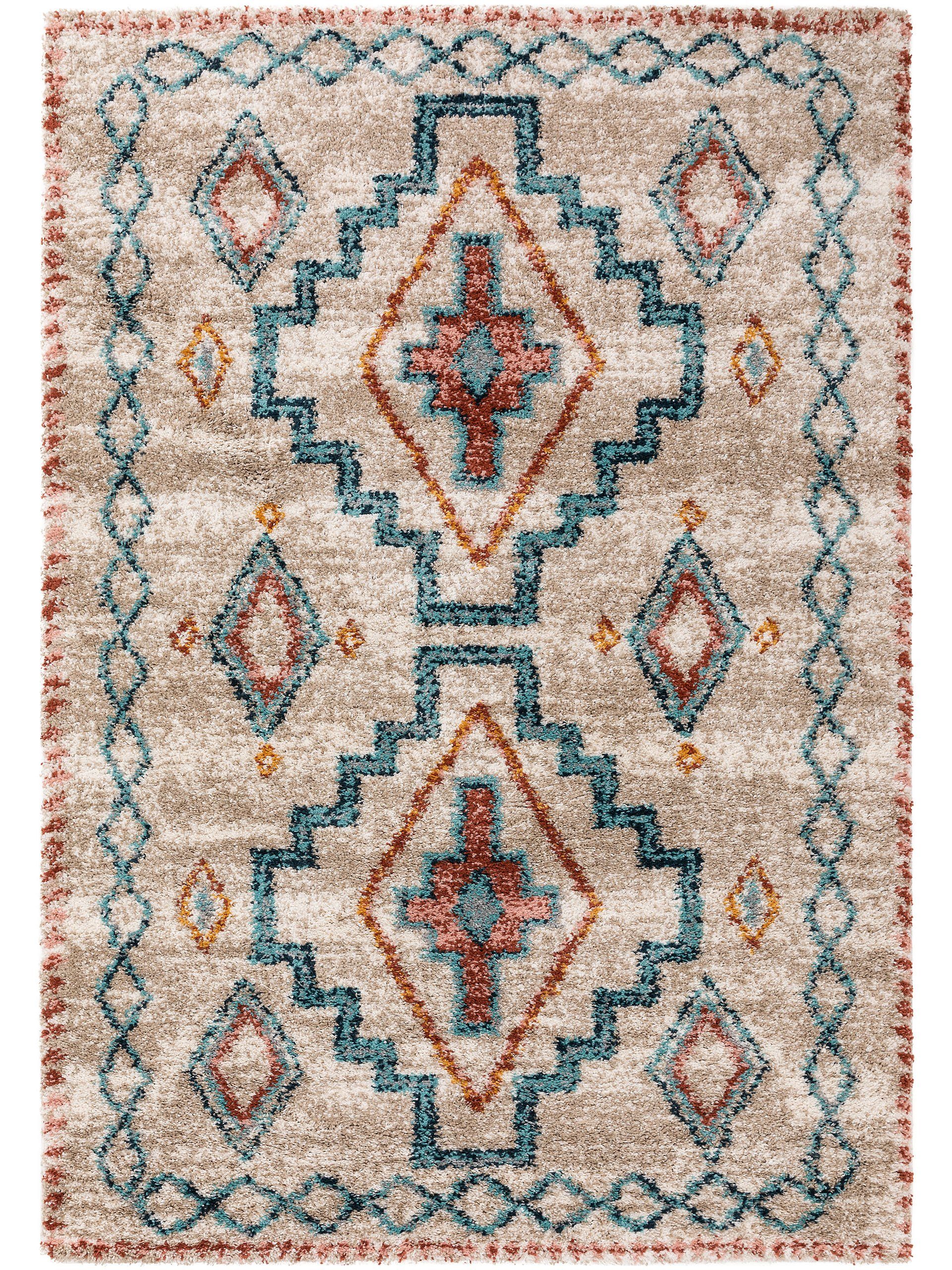 benuta Hochflor-Teppich Gobi, rechteckig, Höhe: 21 mm, Kunstfaser, Berber, günstig online kaufen