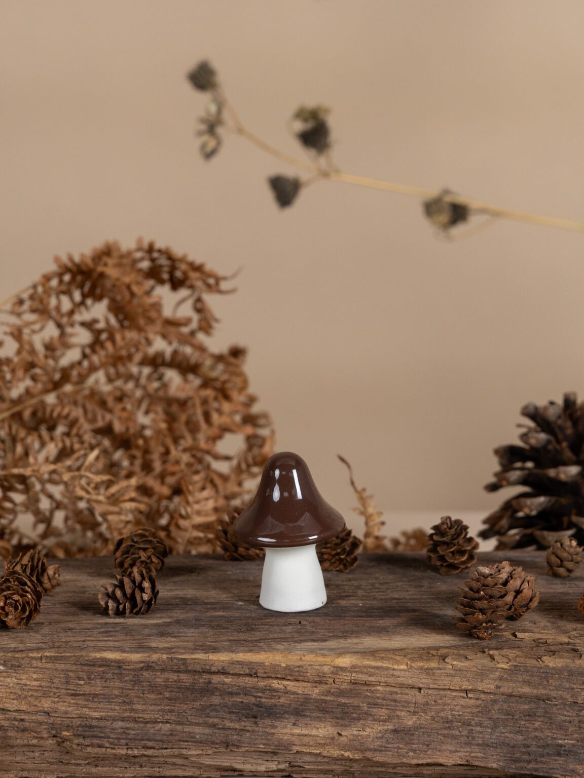 Storefactory Dekofigur Mini-Pilz aus Keramik, kleiner Deko-Pilz für Schalen & Tischdeko
