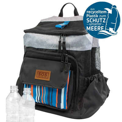 TRIXIE Tiertransporttasche SOS Trage-Rucksack für Hunde- Эко-товар bis 10,00 kg, aus Recyceltem Plastik (RPET) als Beitrag zur Reinhaltung unserer Meere