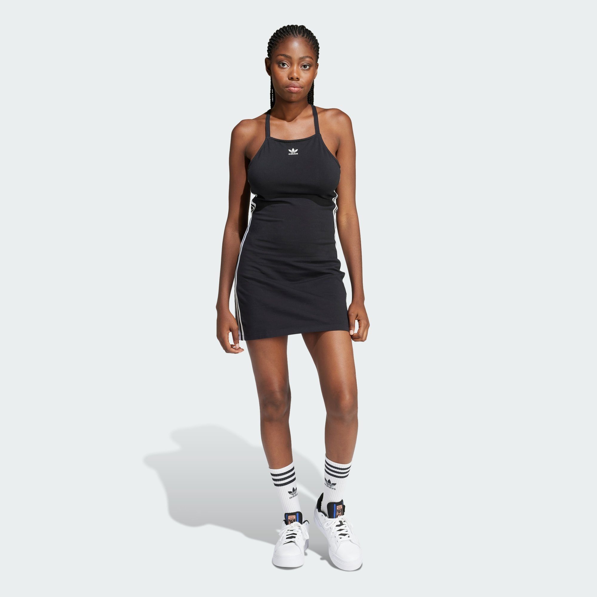 Originals adidas 3-STREIFEN Black Sweatkleid MINIKLEID