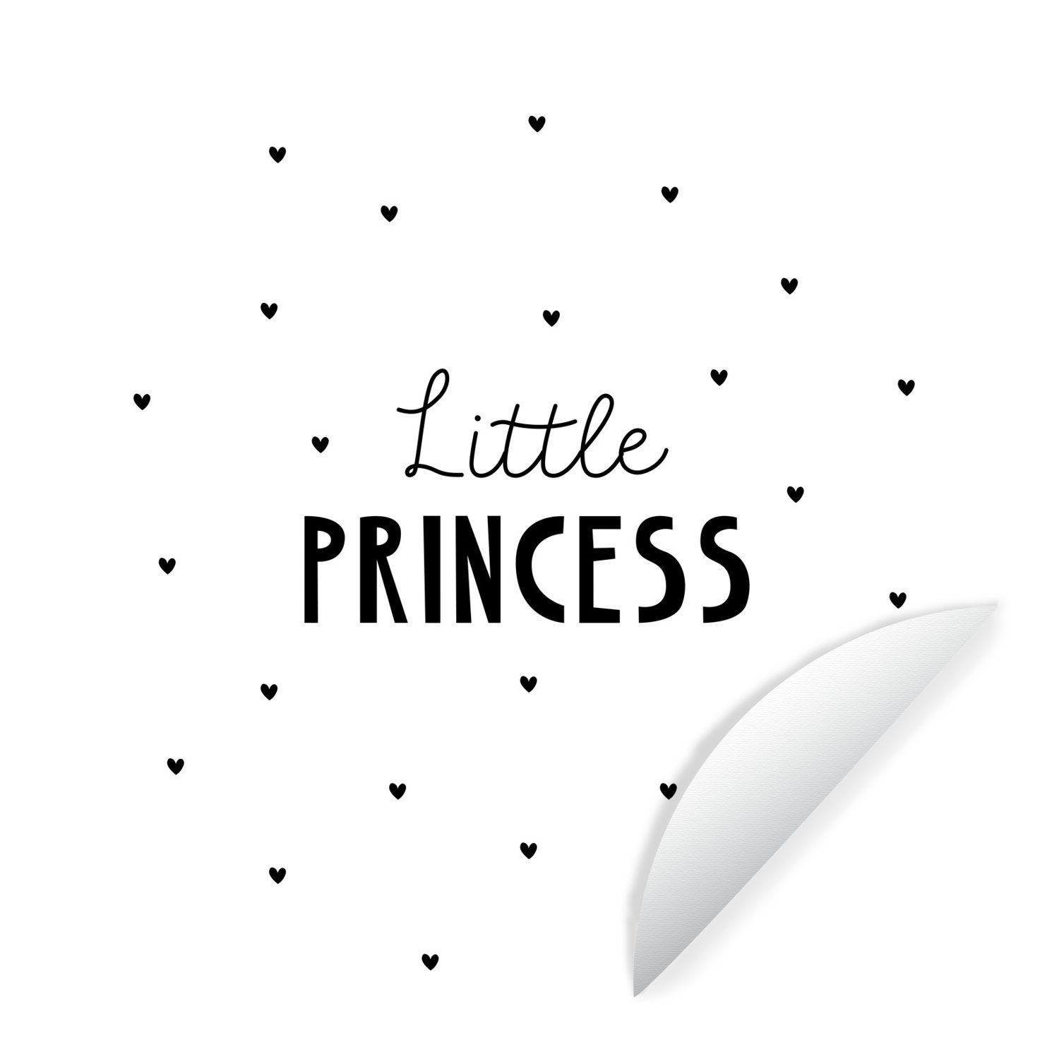 MuchoWow Wandsticker »Sprichwörter Kleine Prinzessin Mädchen
