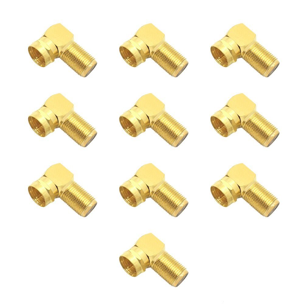 ARLI Kabelzubehör HD Sat F Winkeladapter Stecker Buchse Winkelstecker Kupplung 4K UHD, (10-tlg)