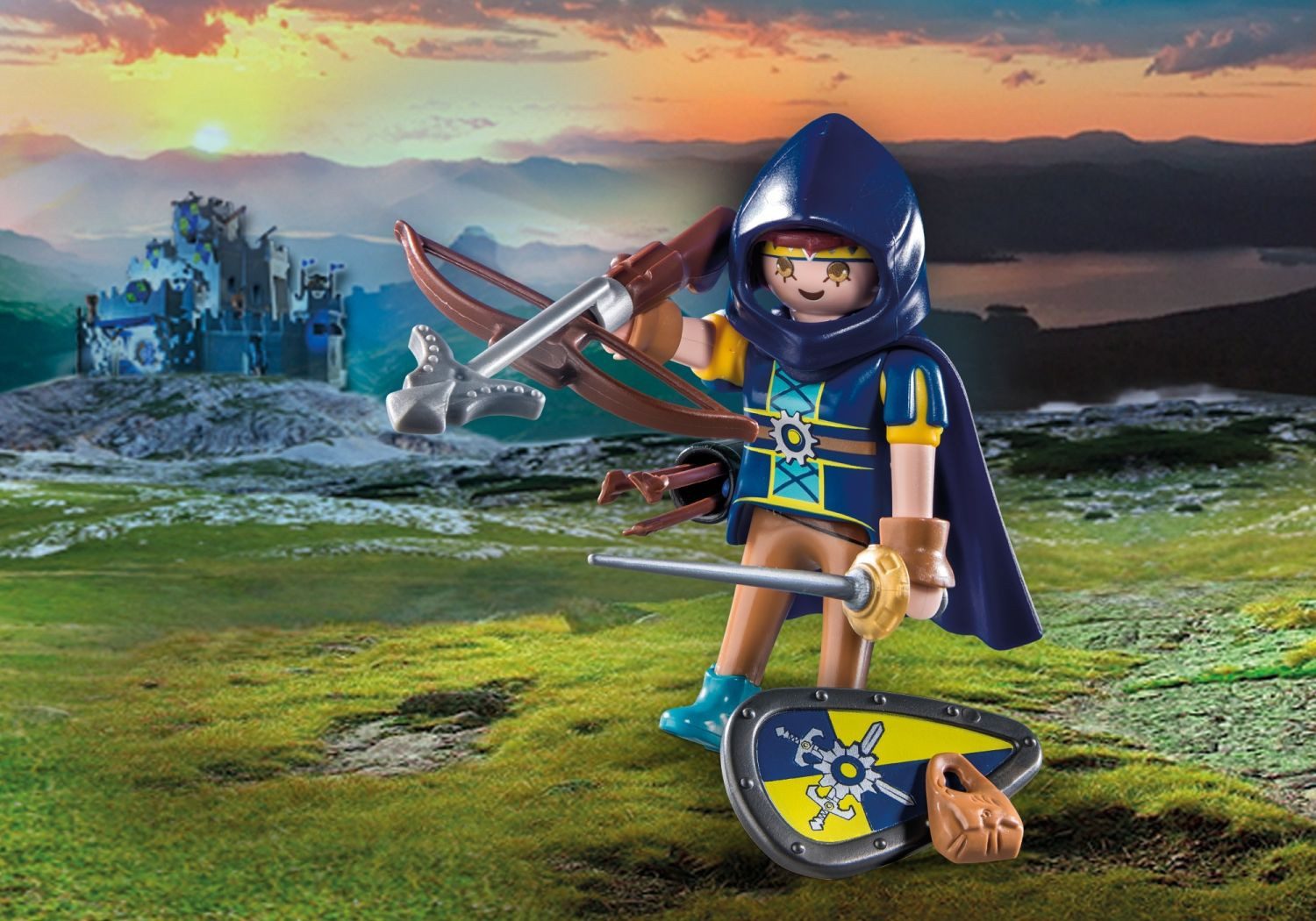 Playmobil® Novelmore Gwynn mit Kampfausrüstung Konstruktions-Spielset, (Gwynn mit Kampfausrüstung), Made in Europe