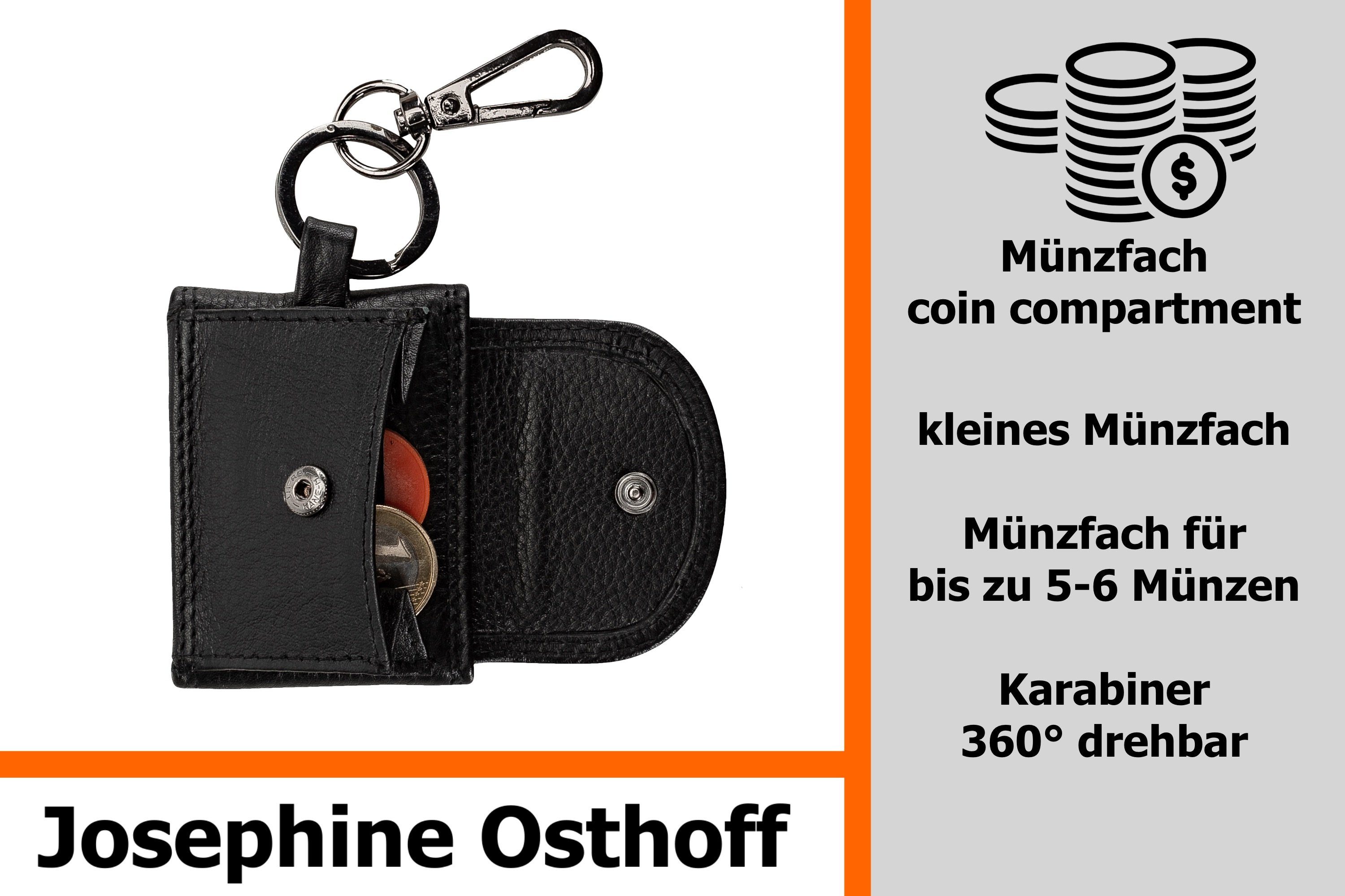 Josephine Osthoff Mini schwarz Geldbörse Jeansbörse