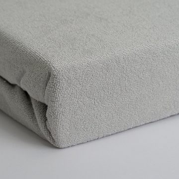 Spannbettlaken Frottee Spannbettlaken 80% Baumwolle 20% Polyester 160 g/m² Bettlaken mit Rundumgummizug, GTS Textile 4 life, 80% Baumwolle 20% Polyester