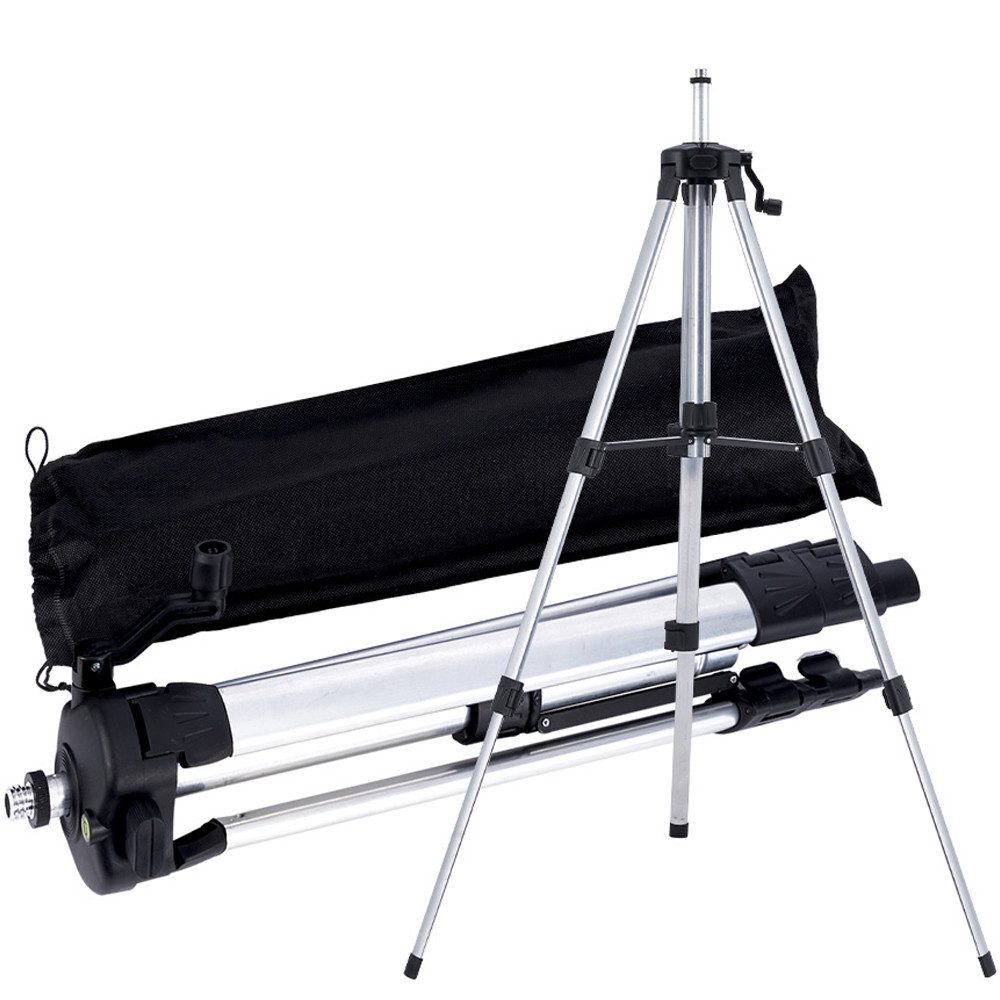 ONEVAN Laserwasserwaage Stativ 51-150 cm Leichtbau tragbares Stativ für Laser, (Stativ-Set, 1x Stativ + 1x Tragetasche), 5/8-Zoll Gewindeanschluss