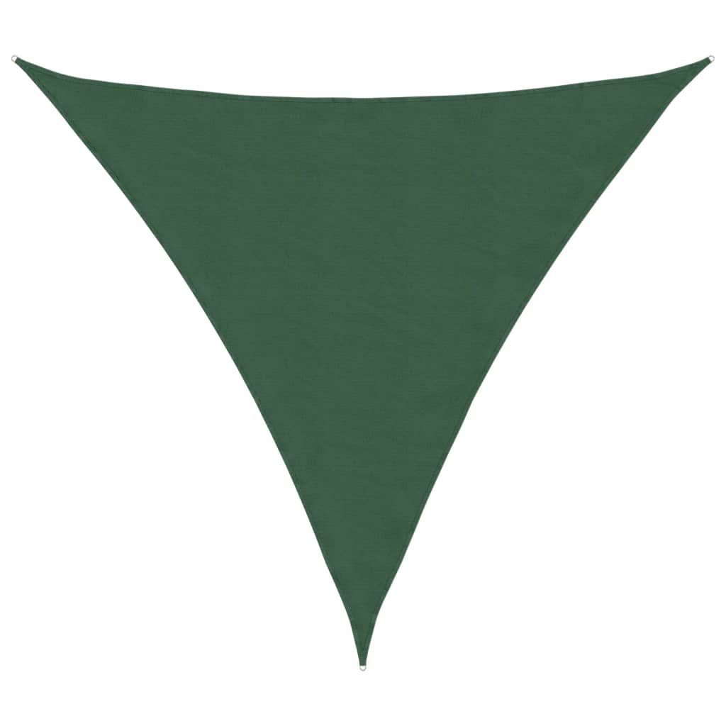 vidaXL Sonnensegel Sonnensegel Oxford-Gewebe Dreieckig 5x5x5 m Dunkelgrün, (1-tlg)
