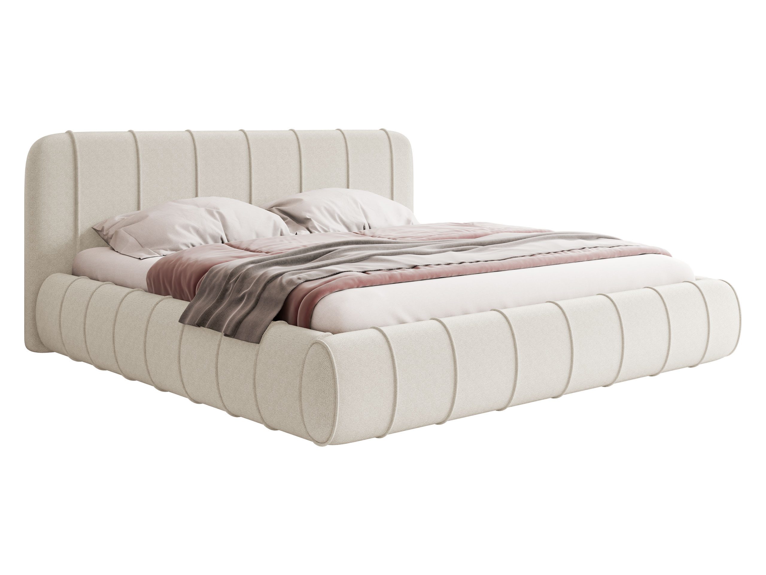 MIRJAN24 Polsterbett Slim XI (mit Bettkasten), 120/140/160/180/200x200 cm, Leistenlattenrost