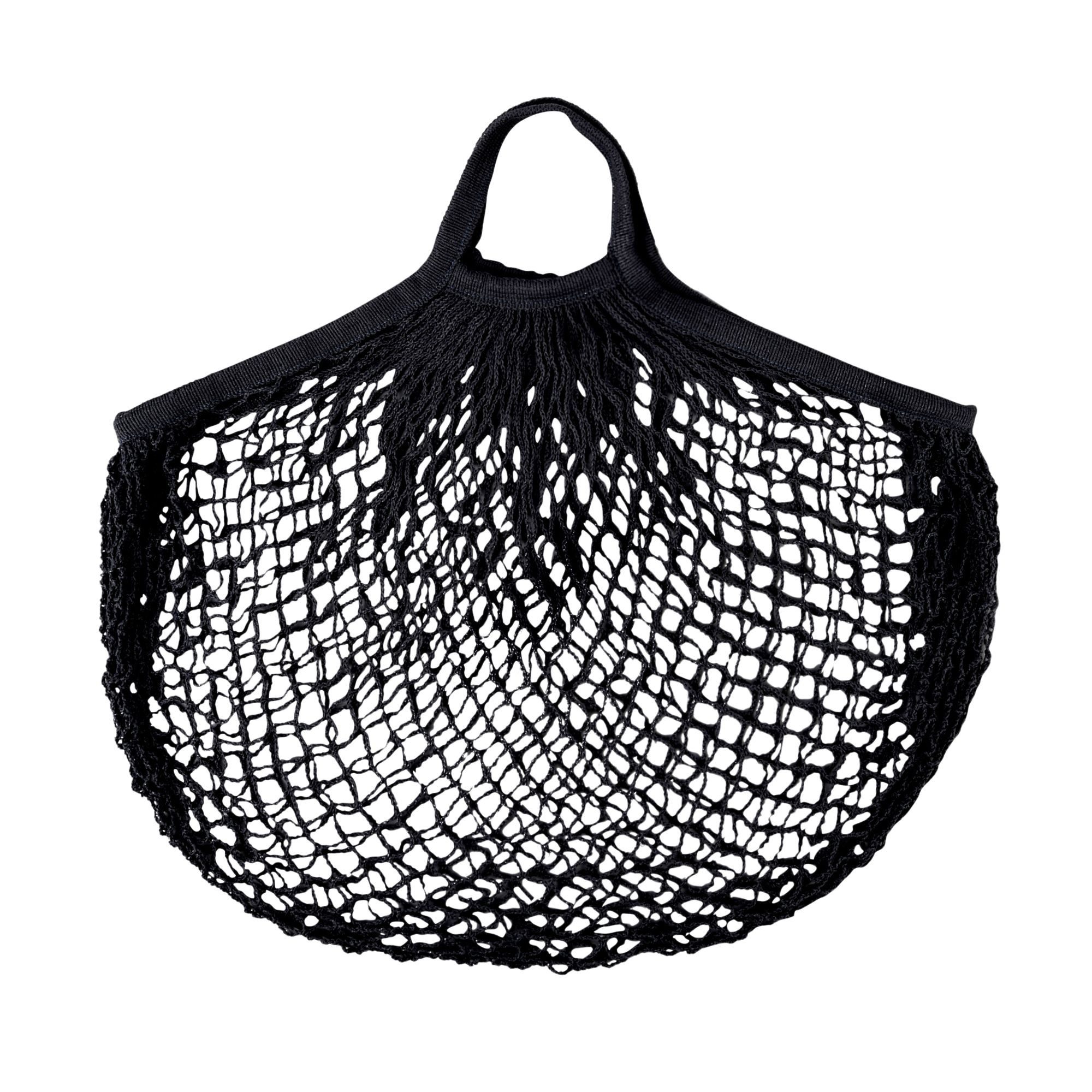 Rivanto Einkaufsbeutel, Einkaufsnetz schwarz aus Polyester