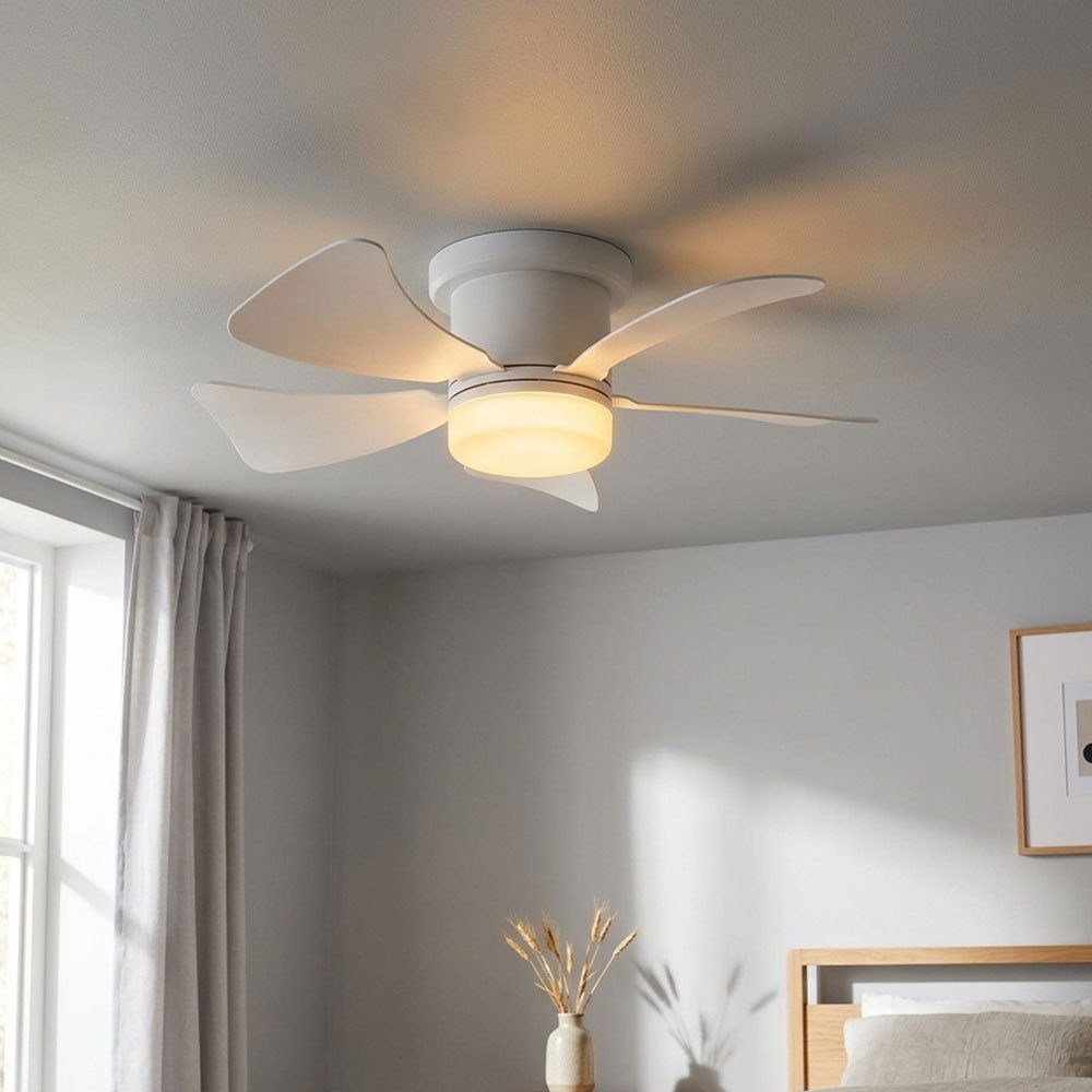 GLOBO LIGHTING Deckenventilator, Deckenventilator Deckenlampe LED Fernbedienung Vor Rücklauf weiß CCT