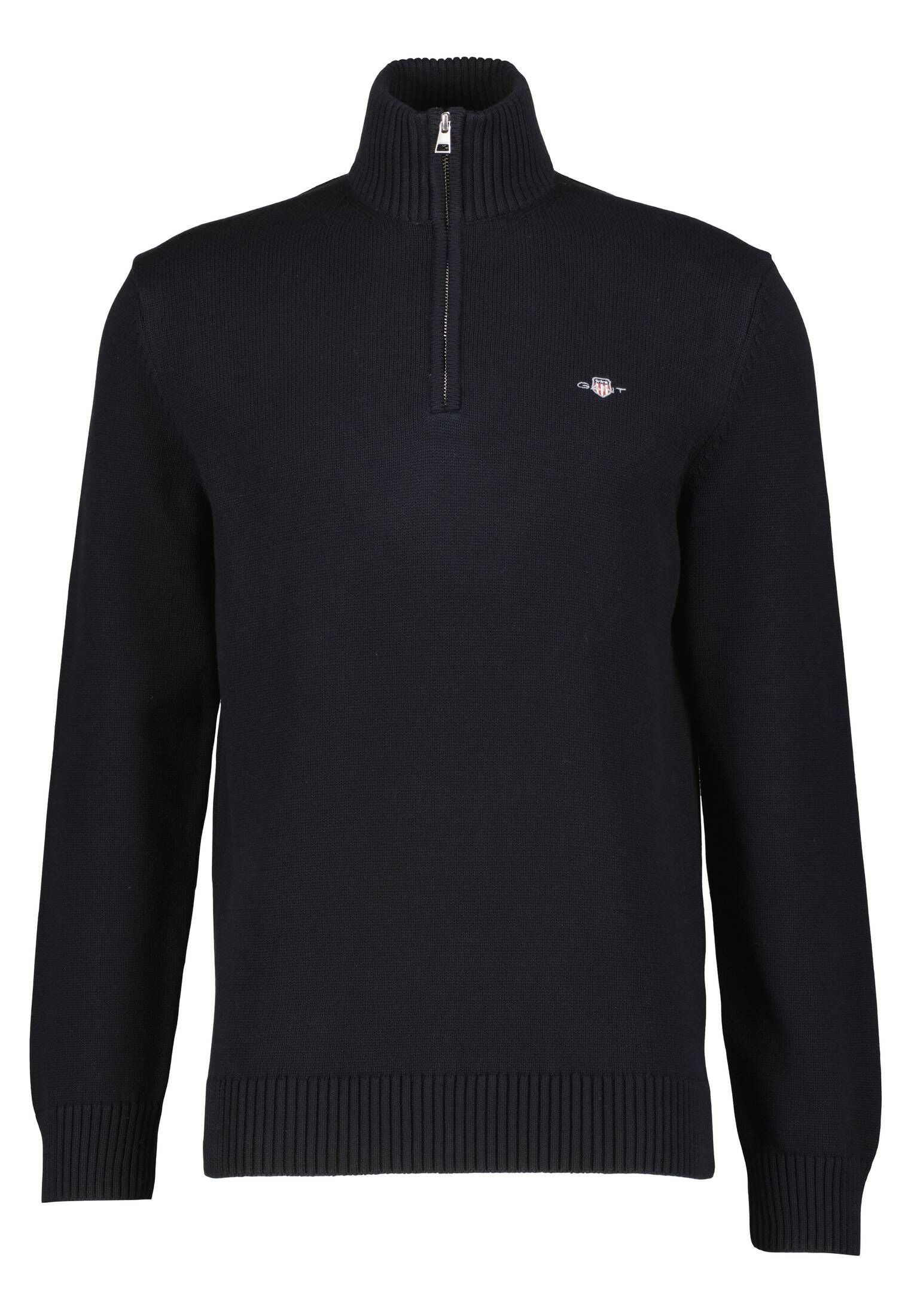 Gant Strickpullover Herren Troyer CASUAL COTTON günstig online kaufen