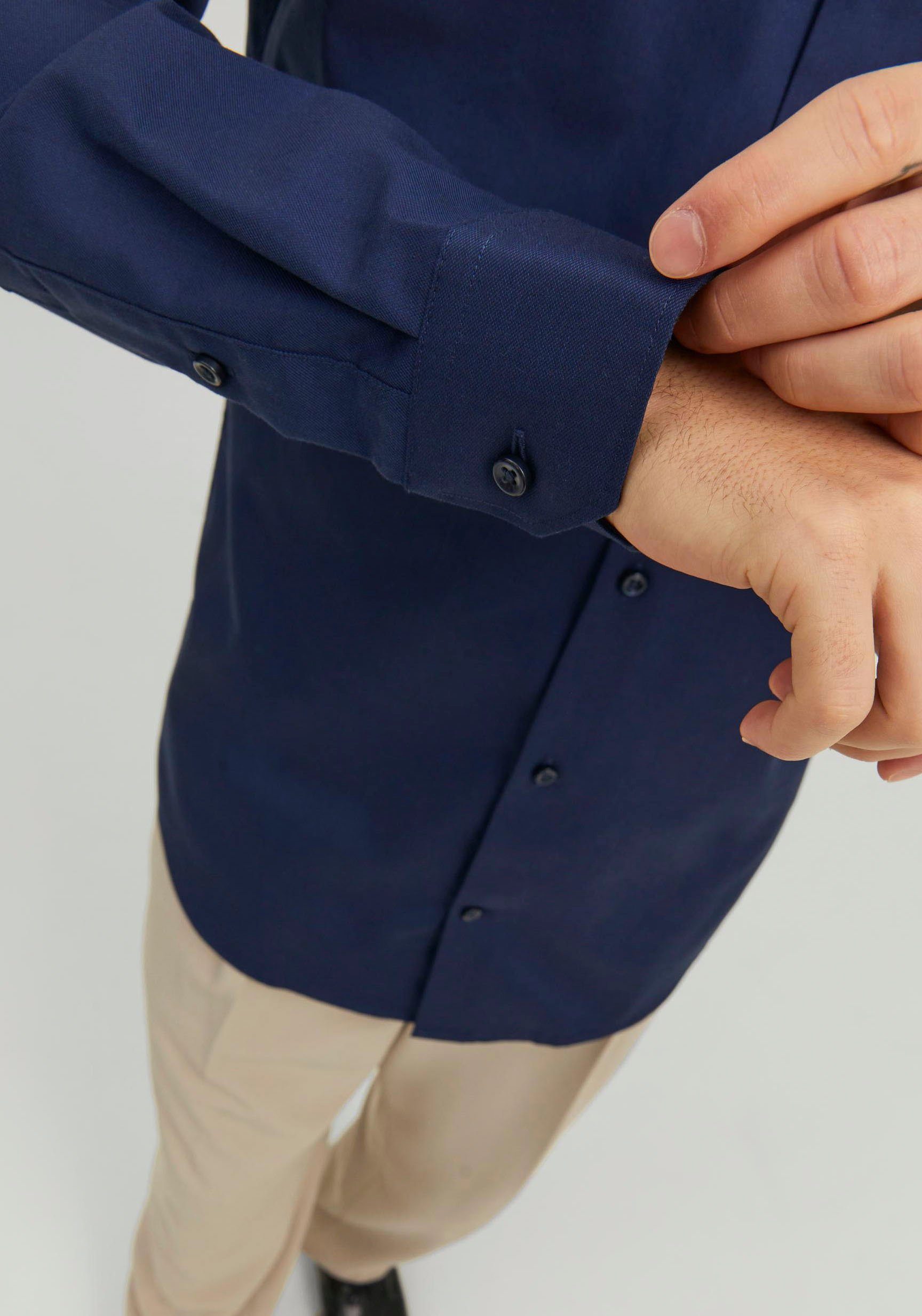 Langarmhemd & navy L/S JPRBLAPARKER perfect Jack Jones SHIRT