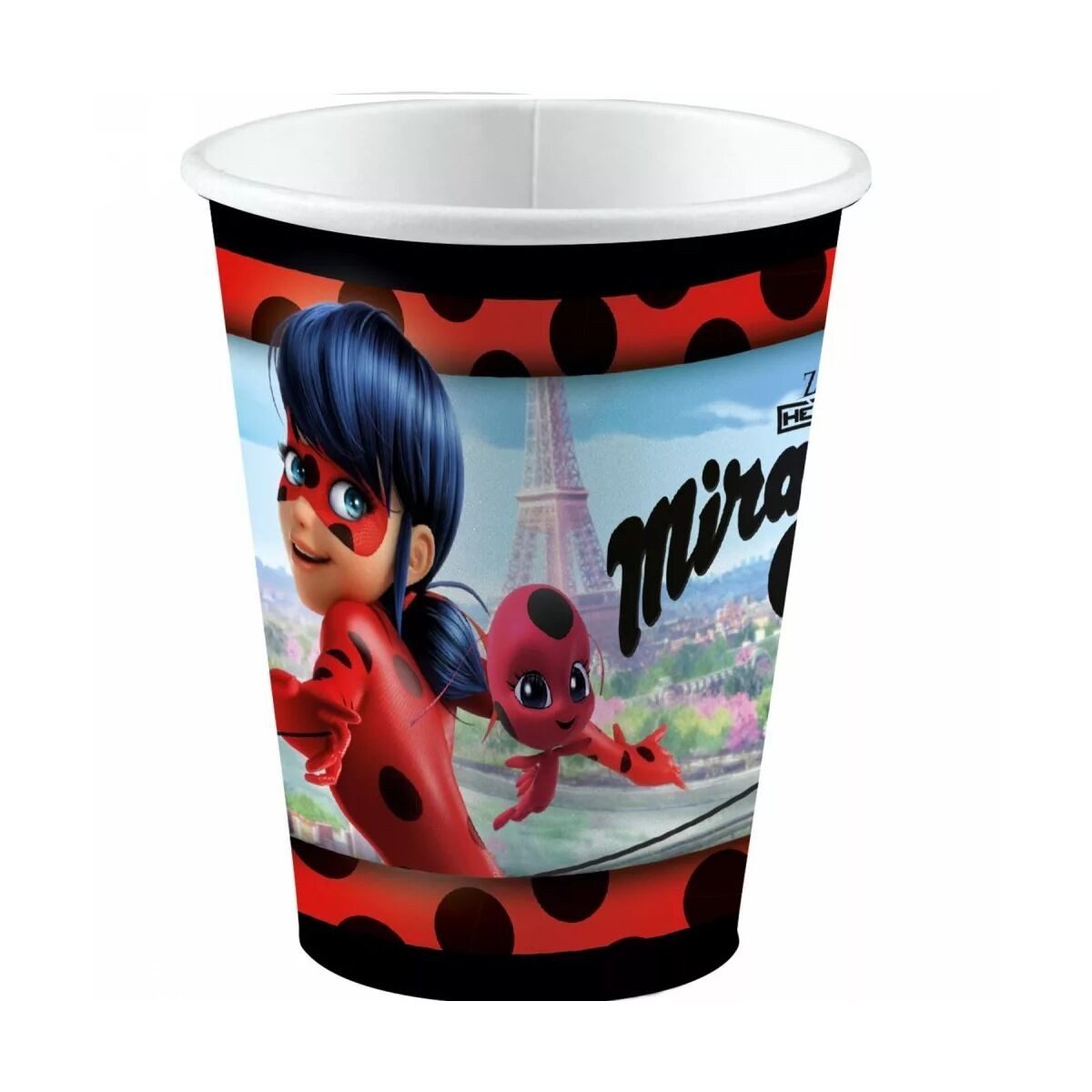 Miraculous - Ladybug Trinkflasche Miraculous Ladybug und Cat 250ml Becher