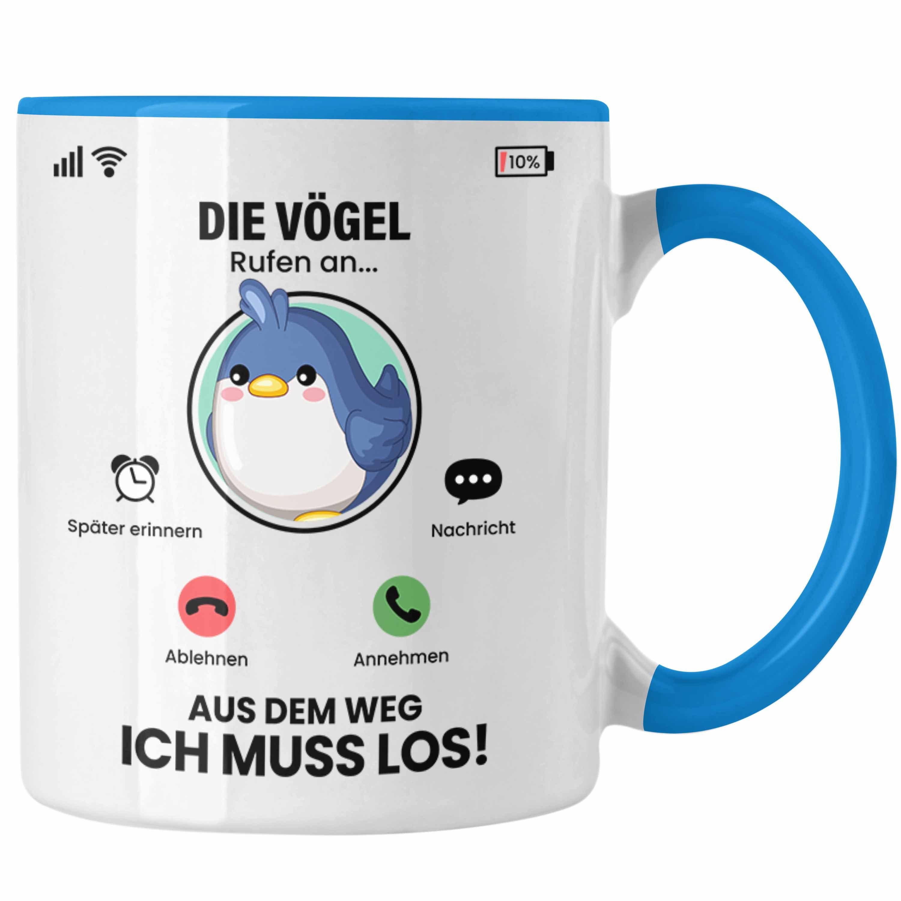 Trendation Tasse Die für Vögel Blau Züchter An Tasse Vögel Geschenk Besitzer Rufen Geschenki