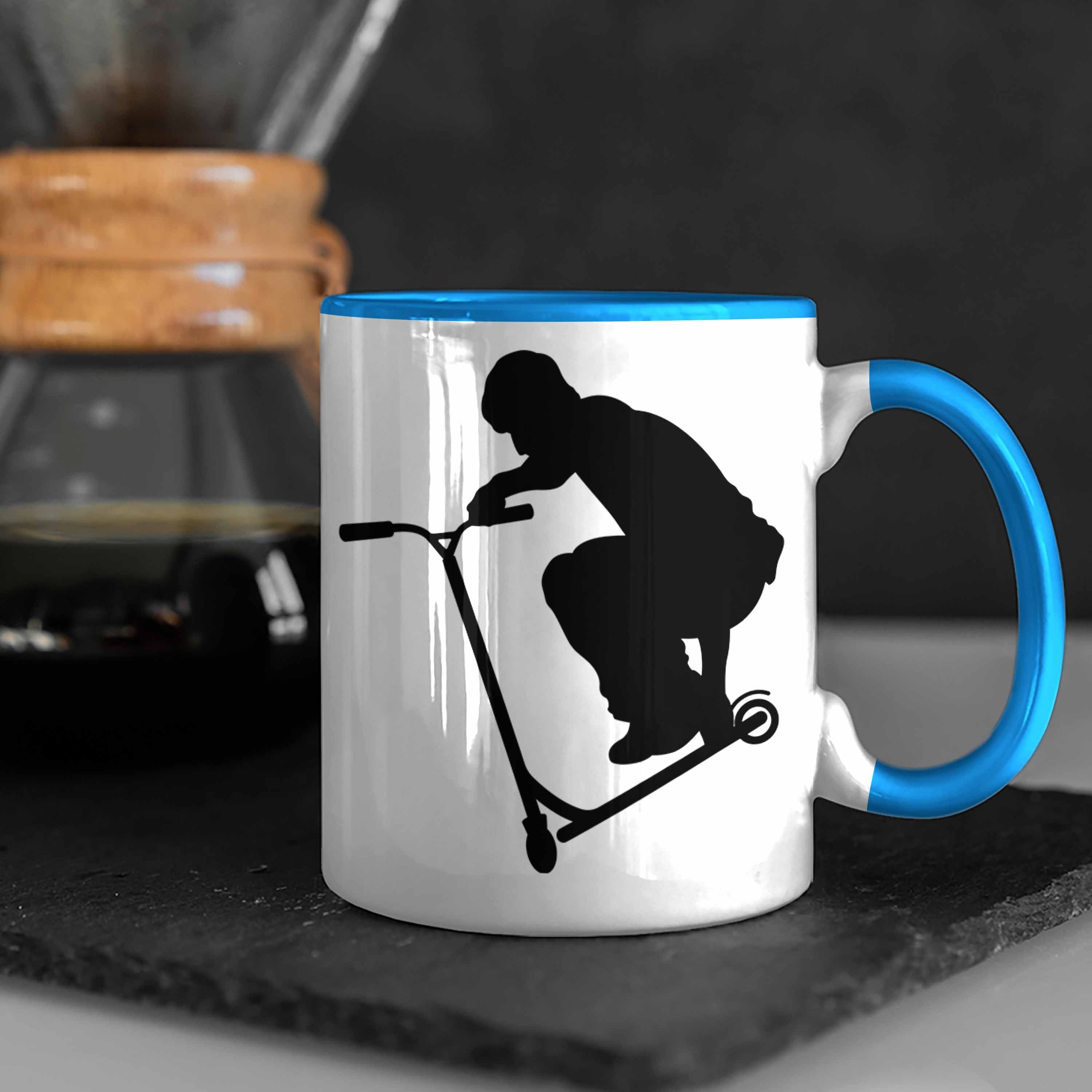 - Scooting Profi Fahrer Geschenk Trendation Scooterfahrer Geschenkidee Tasse Tasse Blau Geschenkidee Scooterfahrer Trendation Jungs Roller Scooter Stunt