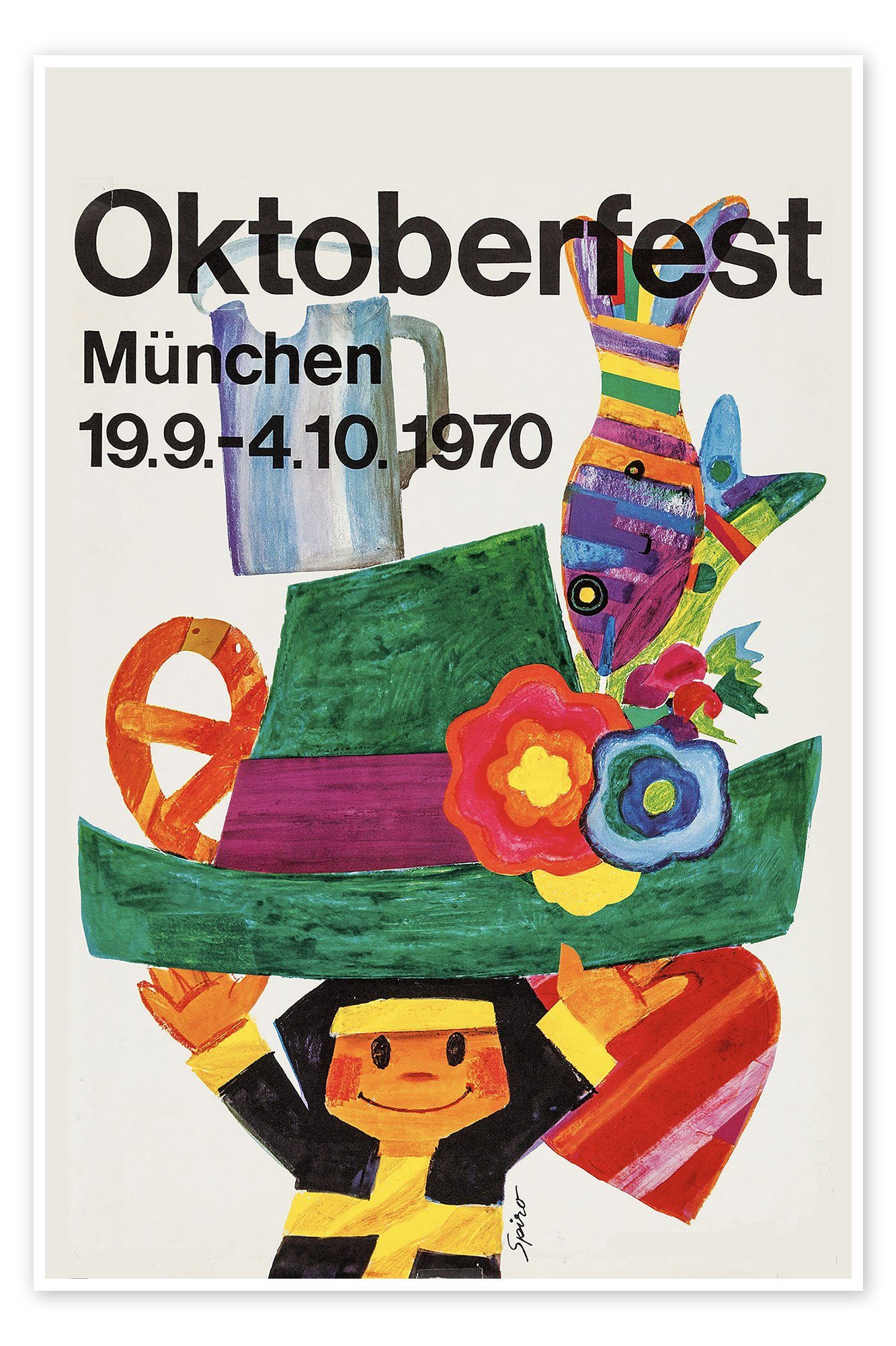 Posterlounge Poster Vintage Travel Collection, Oktoberfest 1970, Vintage