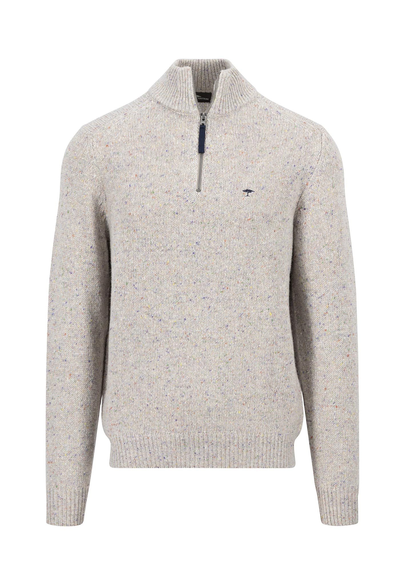 FYNCH-HATTON Troyer mit Wolle und Logo-Stickerei günstig online kaufen