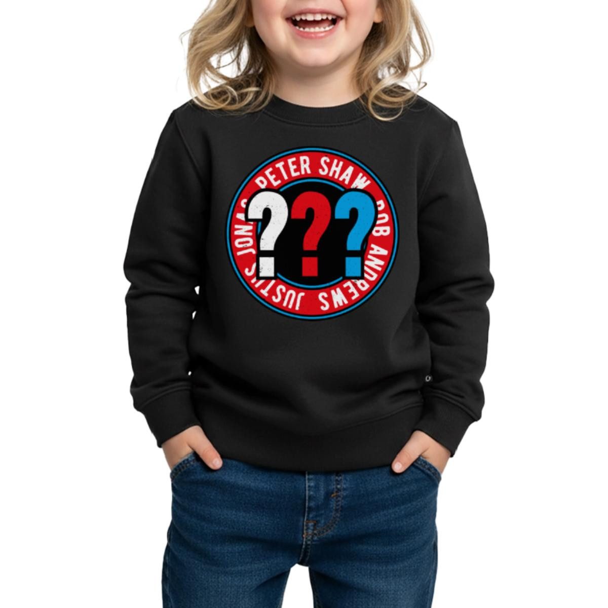 Sweatshirt Die Drei Fragezeichen Kids Logo Outline Kinder Premium Pullover