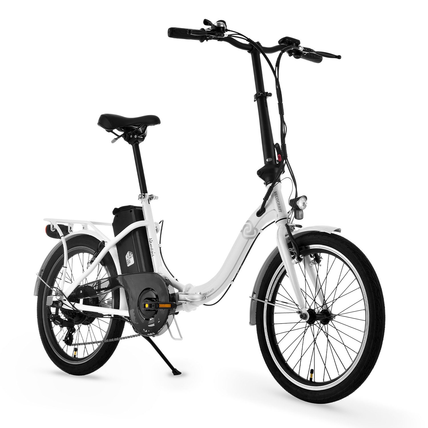 VECOCRAFT E-Bike Klapprad Nemesis klapprad e-bike 25 km/h 6 Gang, 6 Gang, Kettenschaltung, Heckmotor