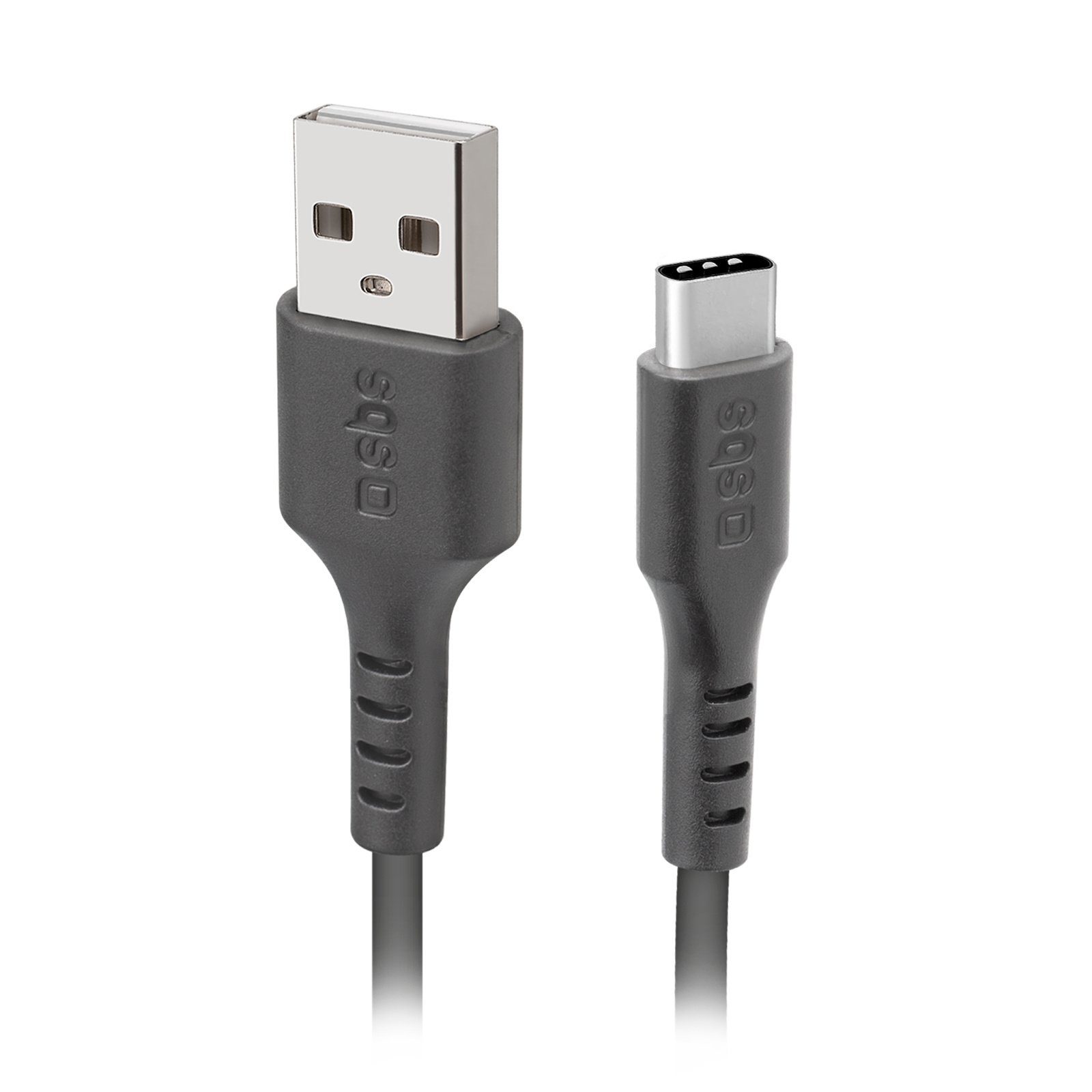 sbs »SBS Handy Ladekabel & Datenkabel, USB Typ C auf USB 2.0, 3 Meter,  schwarz« Smartphone-Kabel
