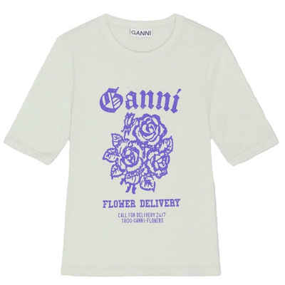 GANNI T-Shirt T-Shirt FLOWER FITTED