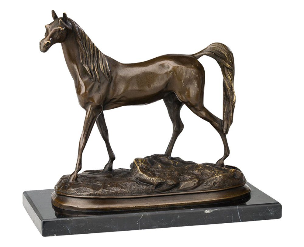 Aubaho Skulptur Bronzeskulptur Pferd Araber Bronze Bronzefigur Figur Skulptur Antik-St | Skulpturen