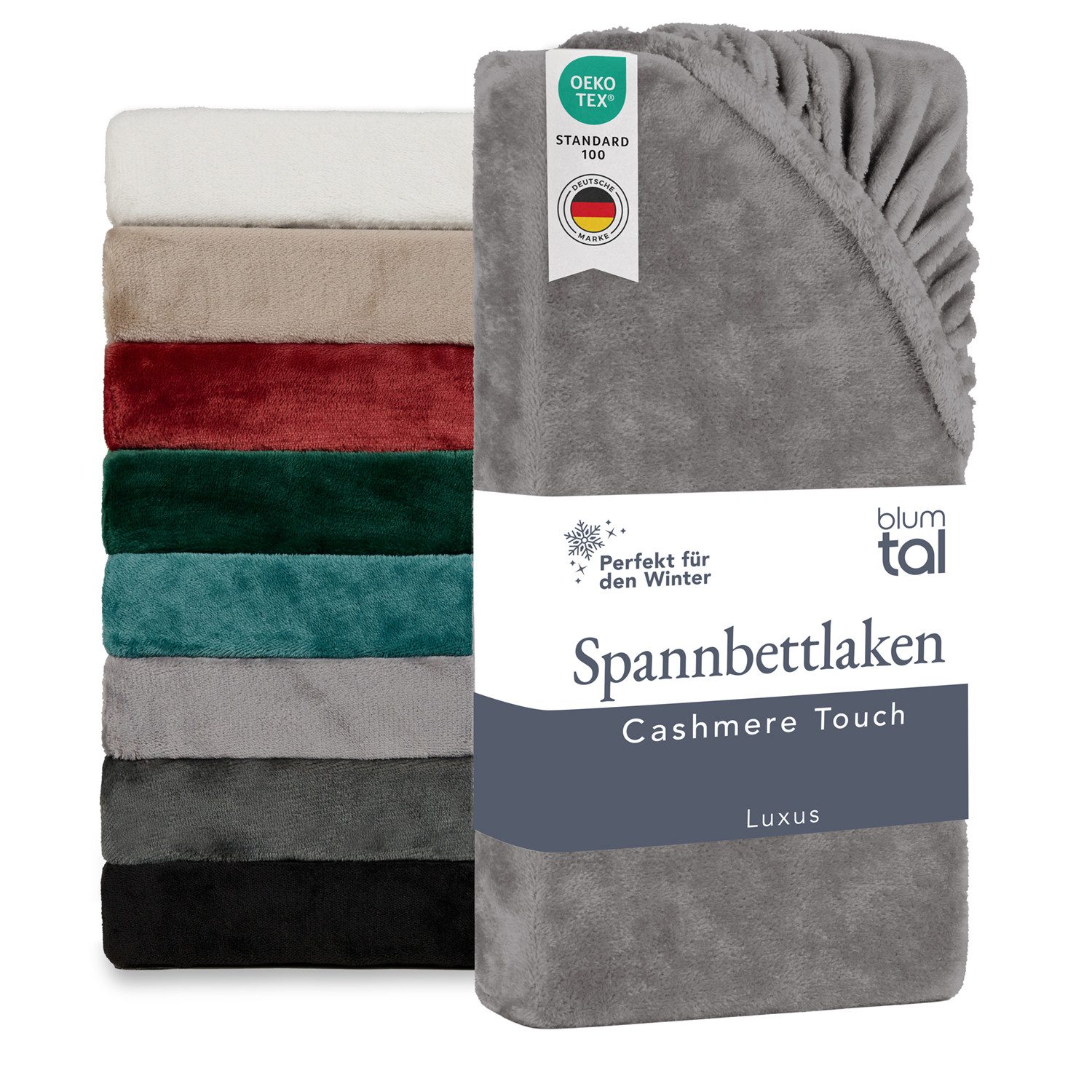 Blumtal Spannbettlaken Spannbettlaken Cashmere Touch - Oeko-TEX zert. Bettl günstig online kaufen