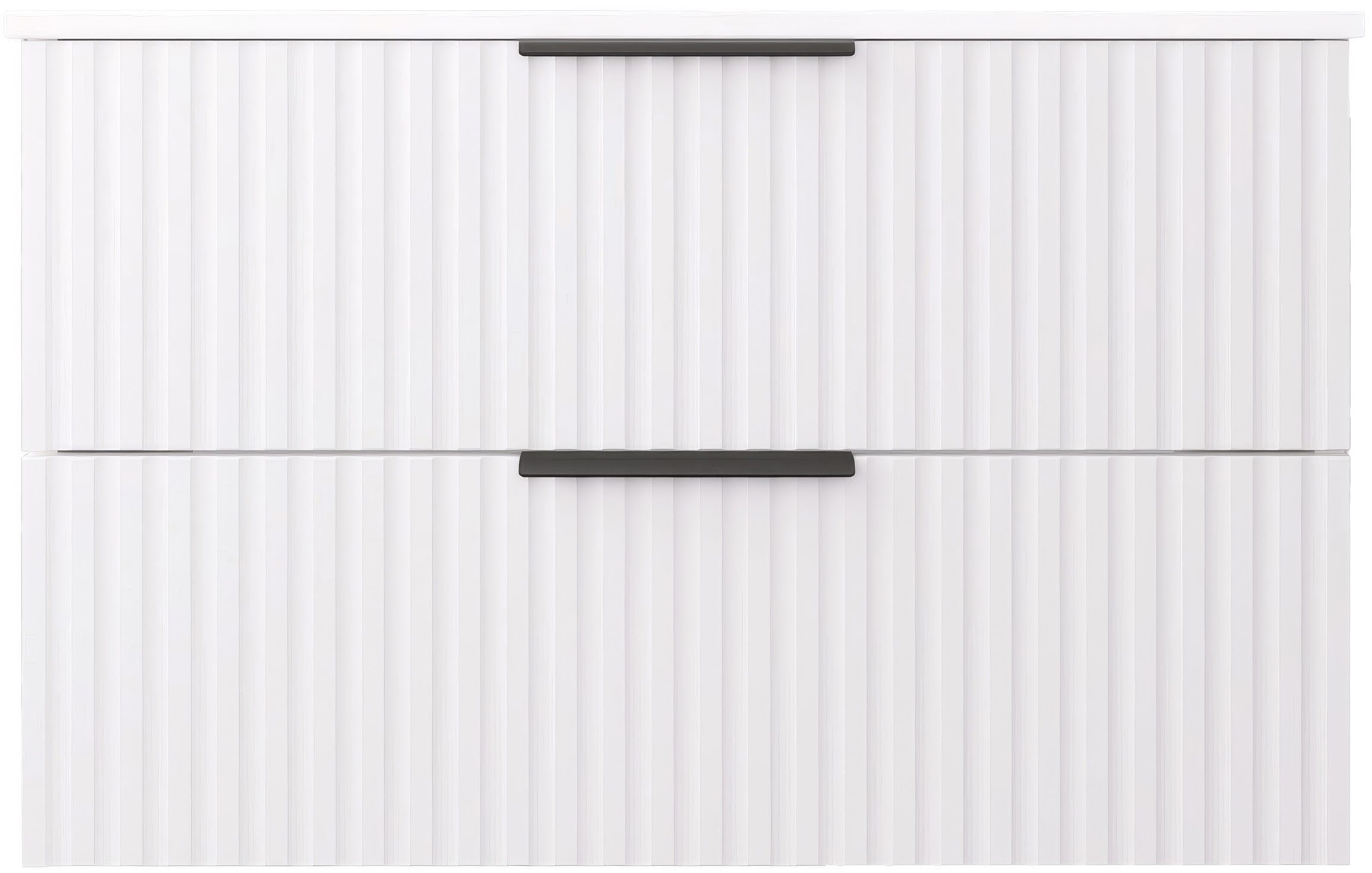 welltime TIBU vanity unit with sink. 2 drawers. 2 widths (60/80cm) and 4 colors, bathroom cabinet with sink, soft-close mechanism, dimensions W/H/D: 81.5/53/47 cm