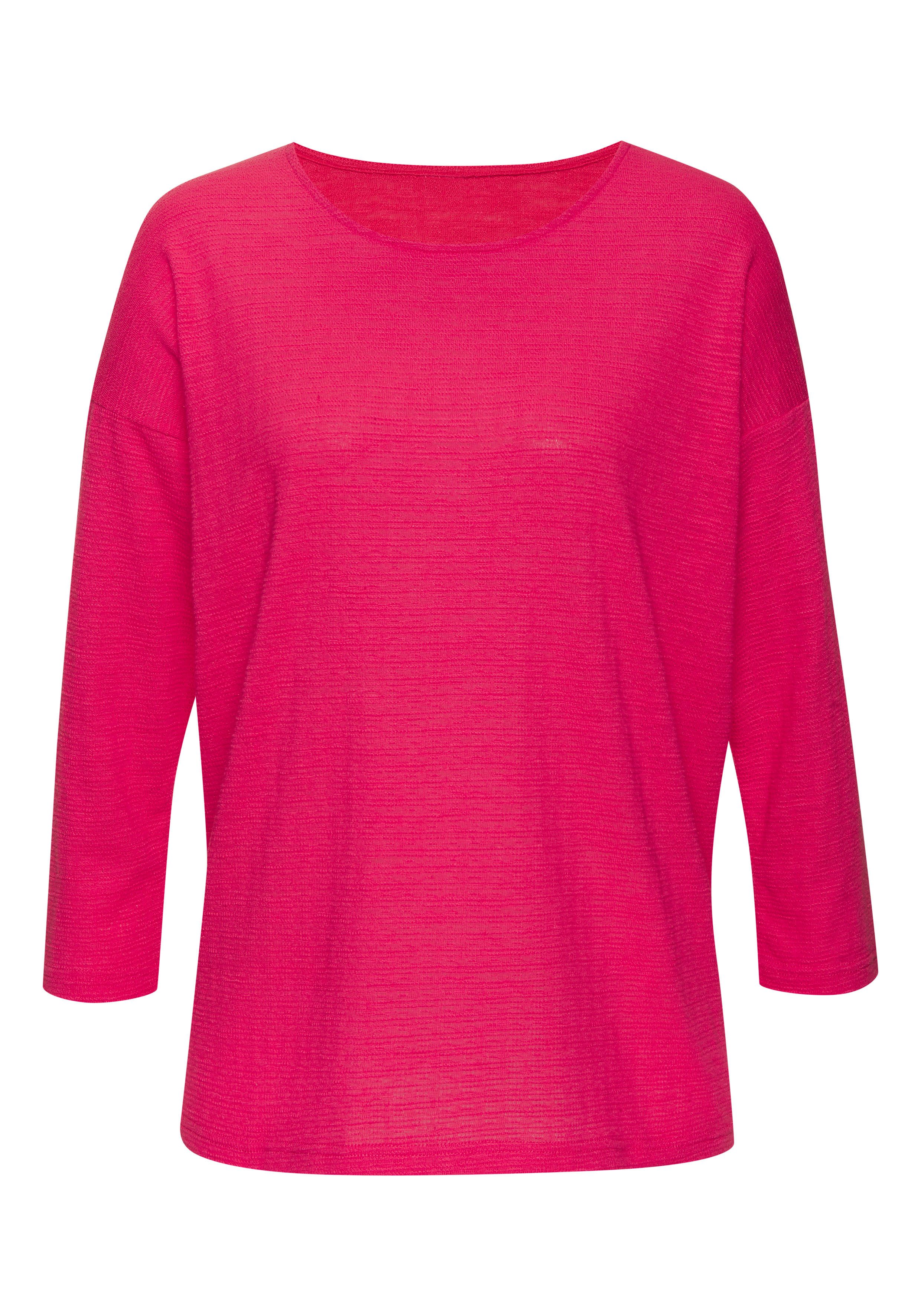 Vivance Langarmshirt "mit modischer Struktur", aus bügelfreier Qualität mit günstig online kaufen