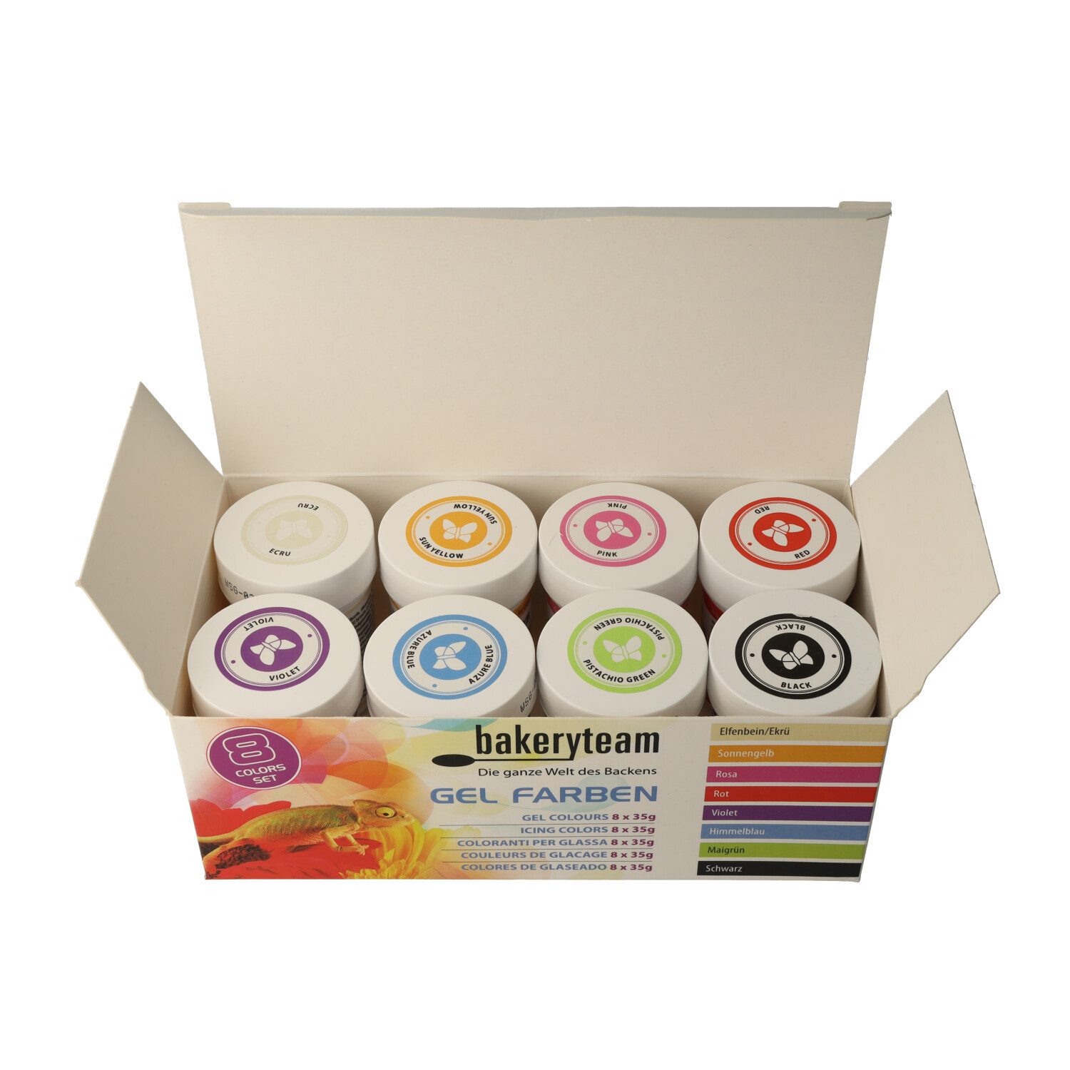 bakeryteam Backdekoration bakeryteam Lebensmittelfarben Set