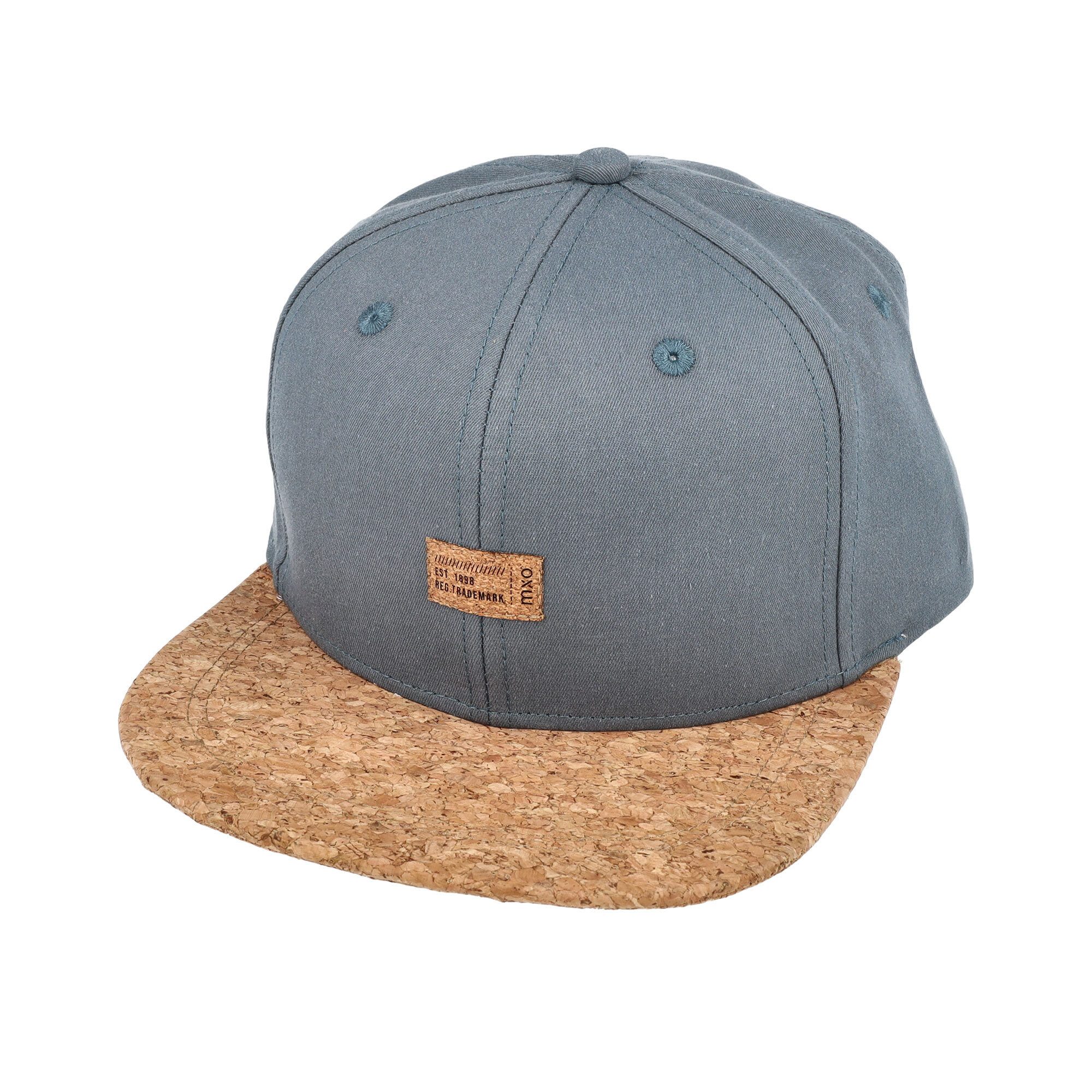 MAXIMO Flat Cap KIDS-Cap, Waschoptik Klettverschluß (1-St) Washed Look