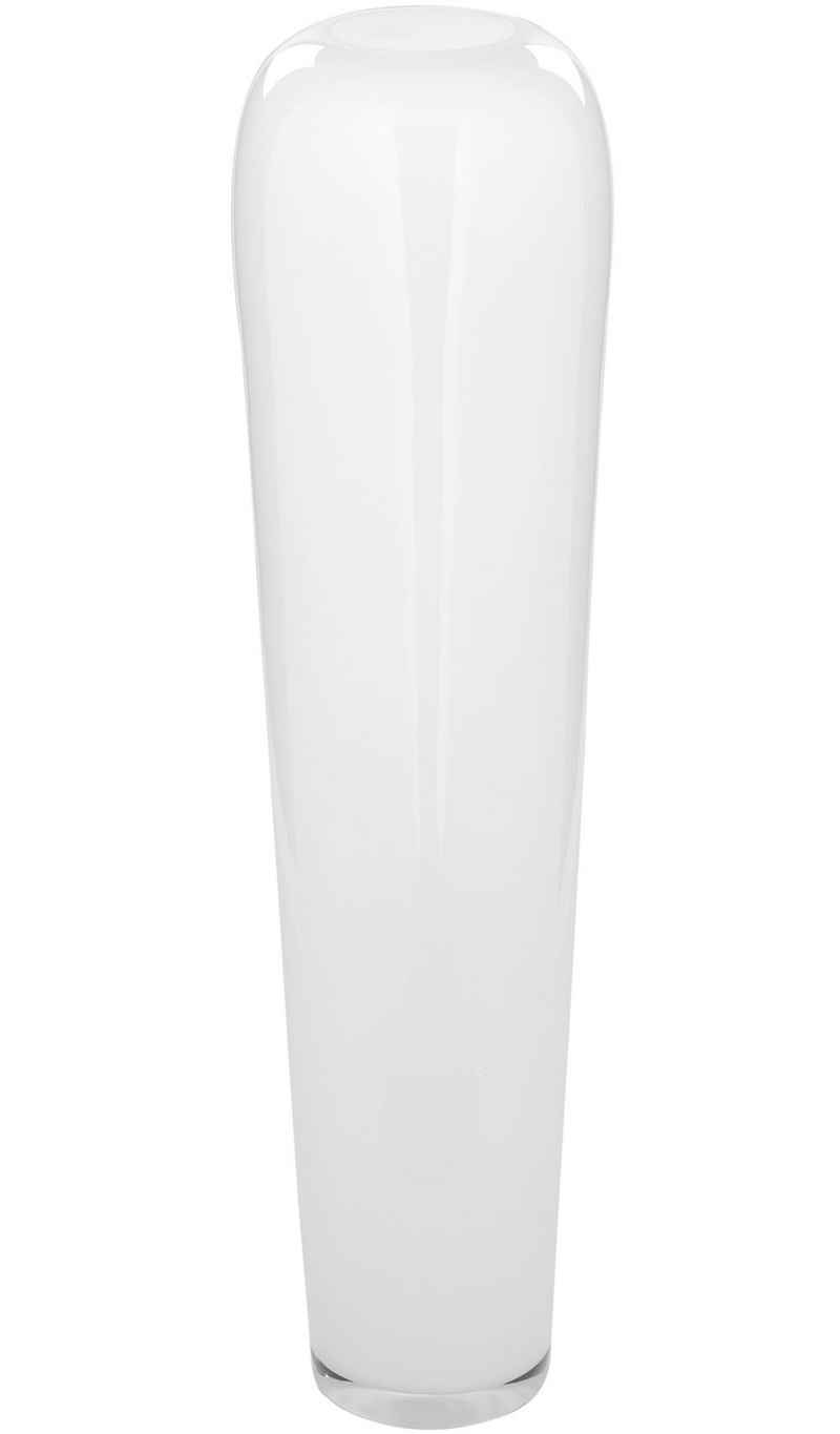 Fink Bodenvase TUTZI (1 St), Höhe ca. 70 cm x Ø 21 cm, Vase aus Opalglas, mundgeblasen, Dekovase