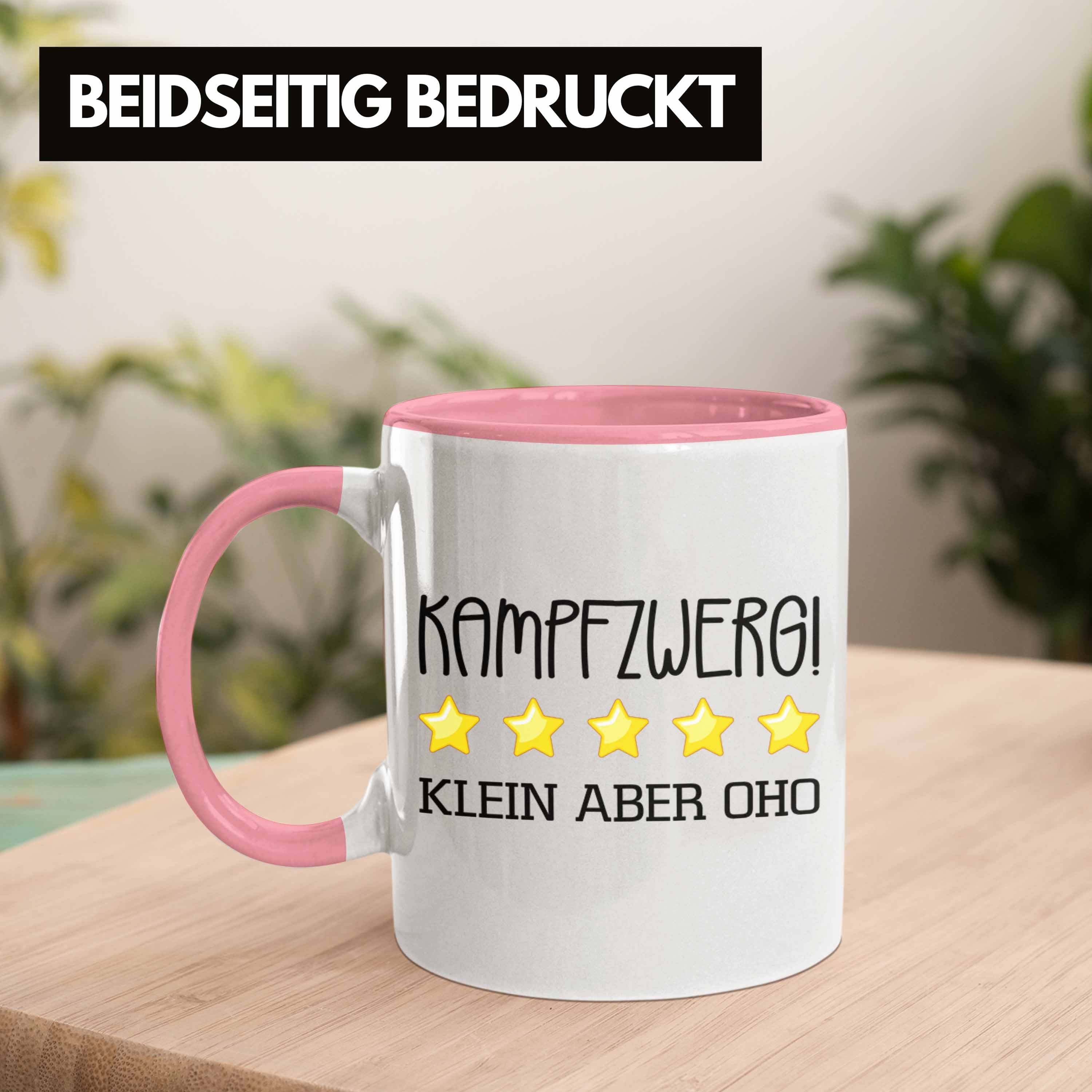 Kampfzwerg Tasse Lustiger Frauen Spruch Trendation Rosa Weiblich Geschenkidee Tasse Geschenk