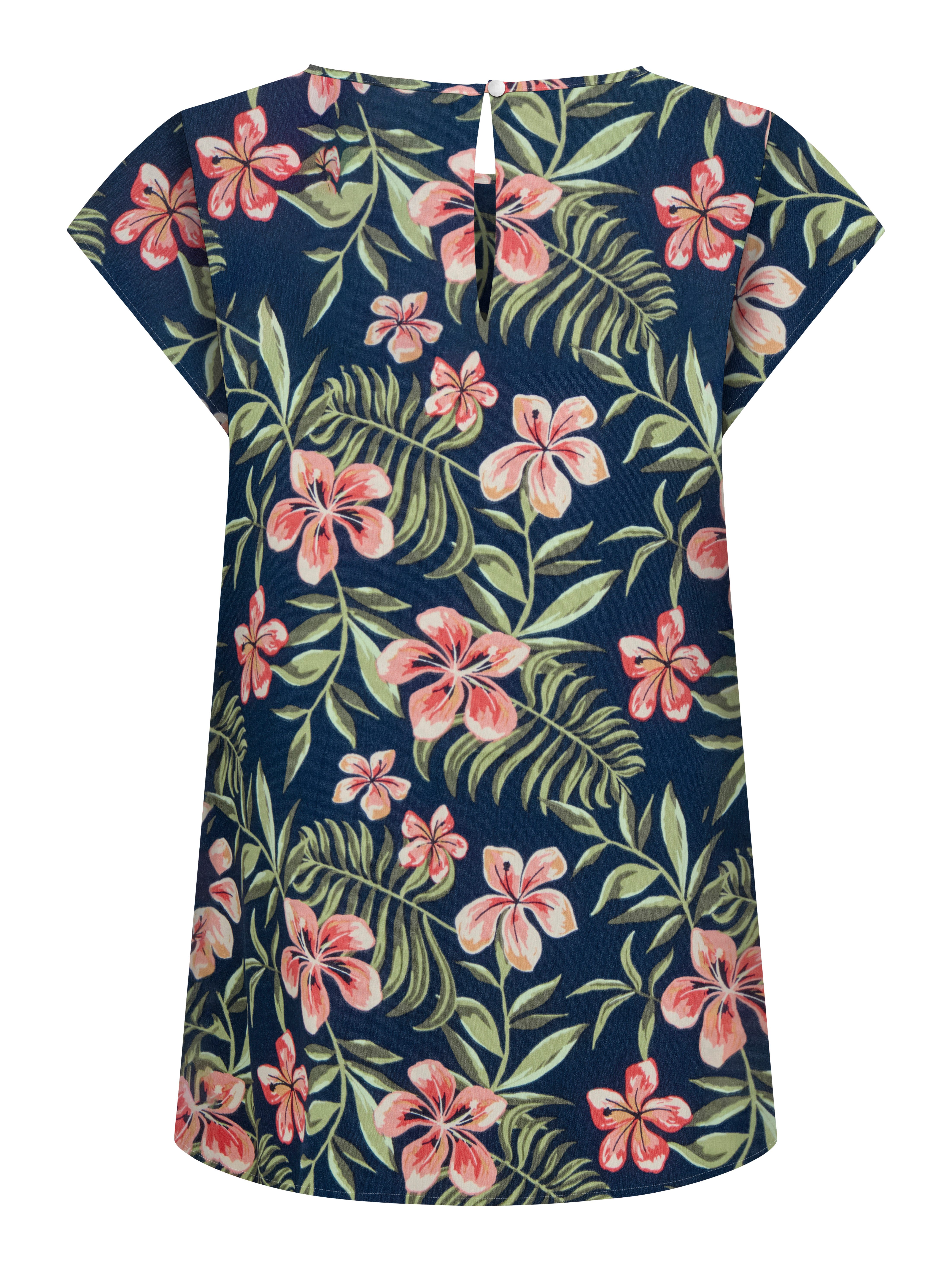 ONLY Shirtbluse ONLNOVA LIFE S/S TOP AOP PTM Viskose, regular fit, Rundhals günstig online kaufen