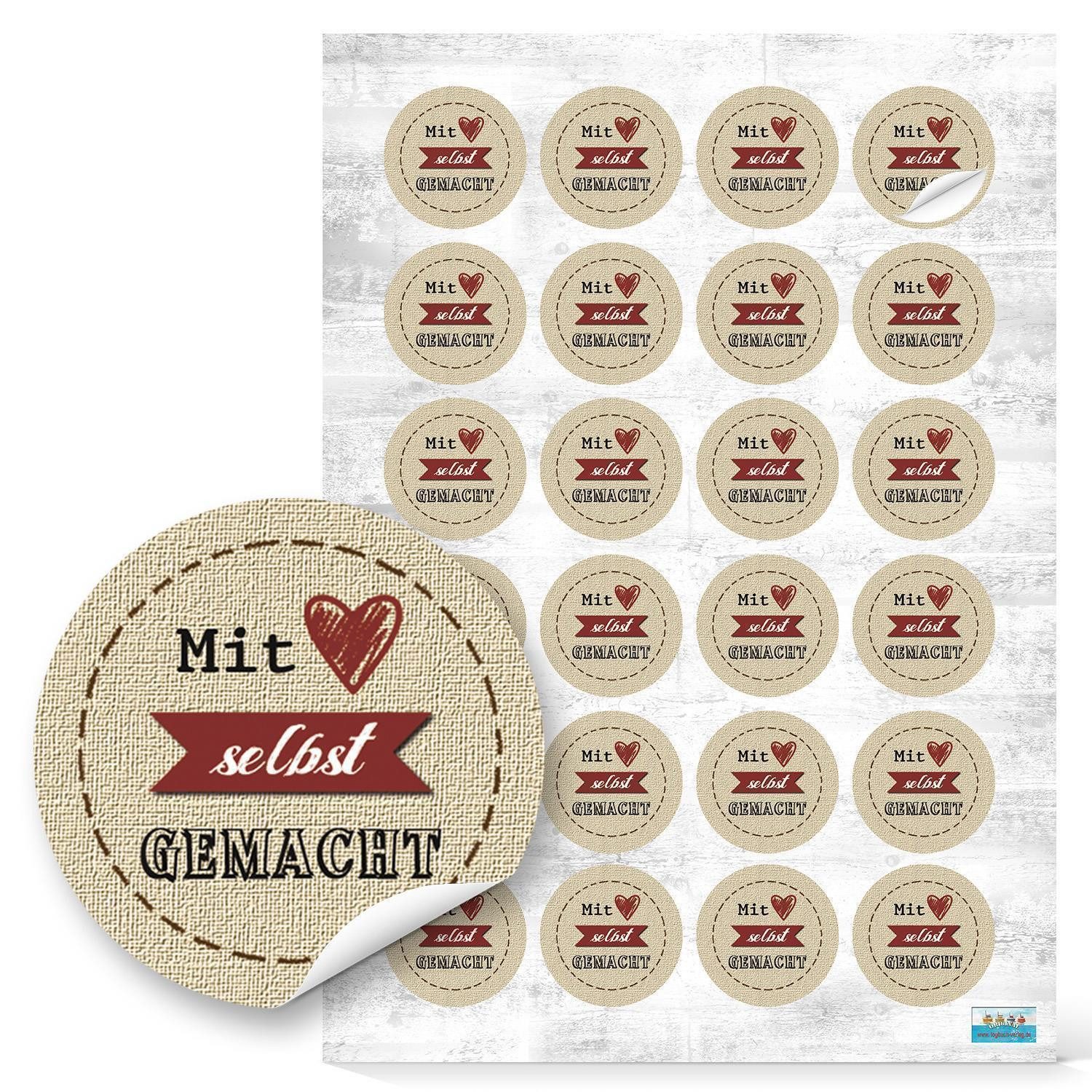 Logbuch-Verlag Dekofigur 24 Stück kleine runde günstig online kaufen