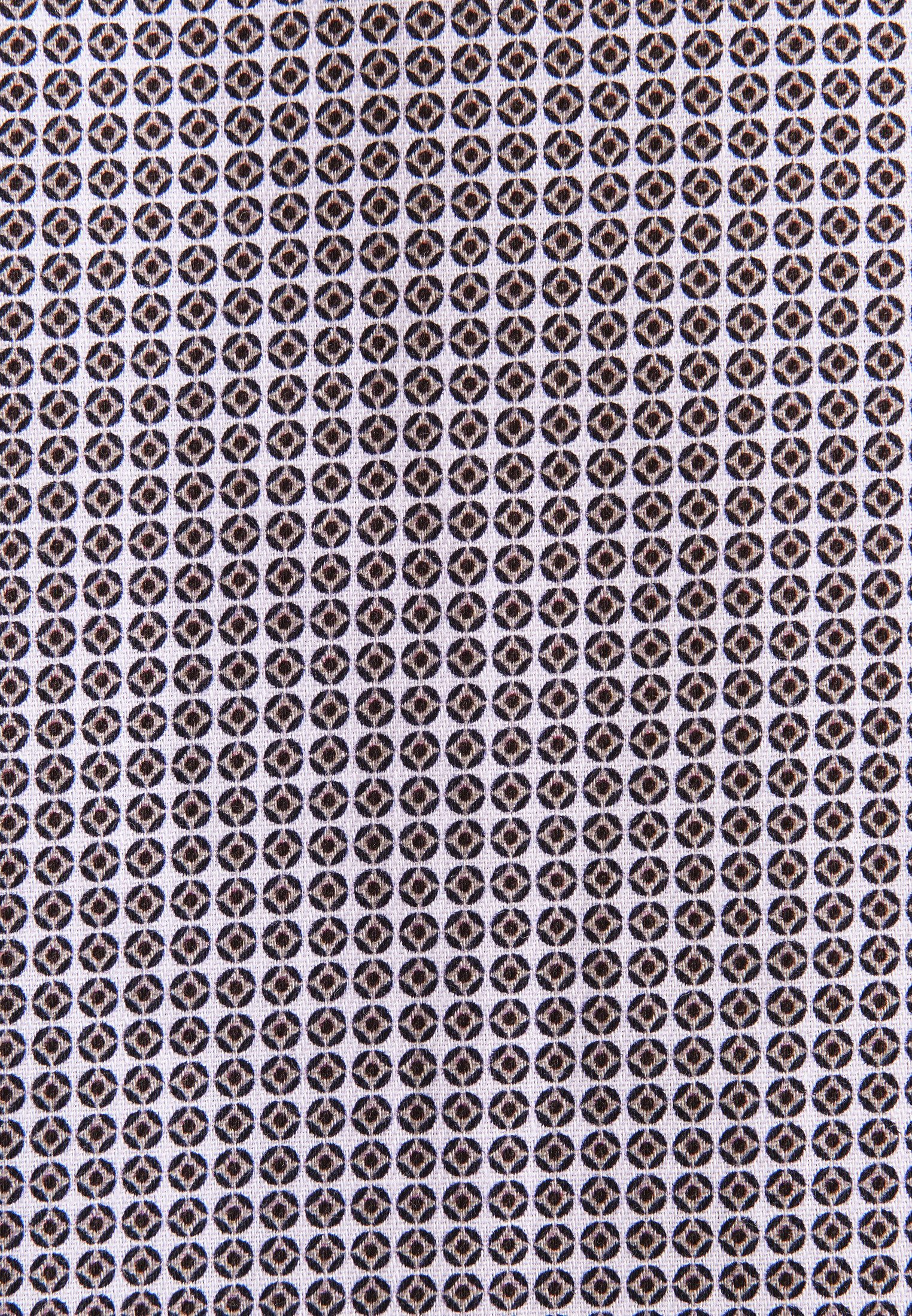 seidensticker Businesshemd Schwarze Rose Regular 1/2 Kentkragen Druck