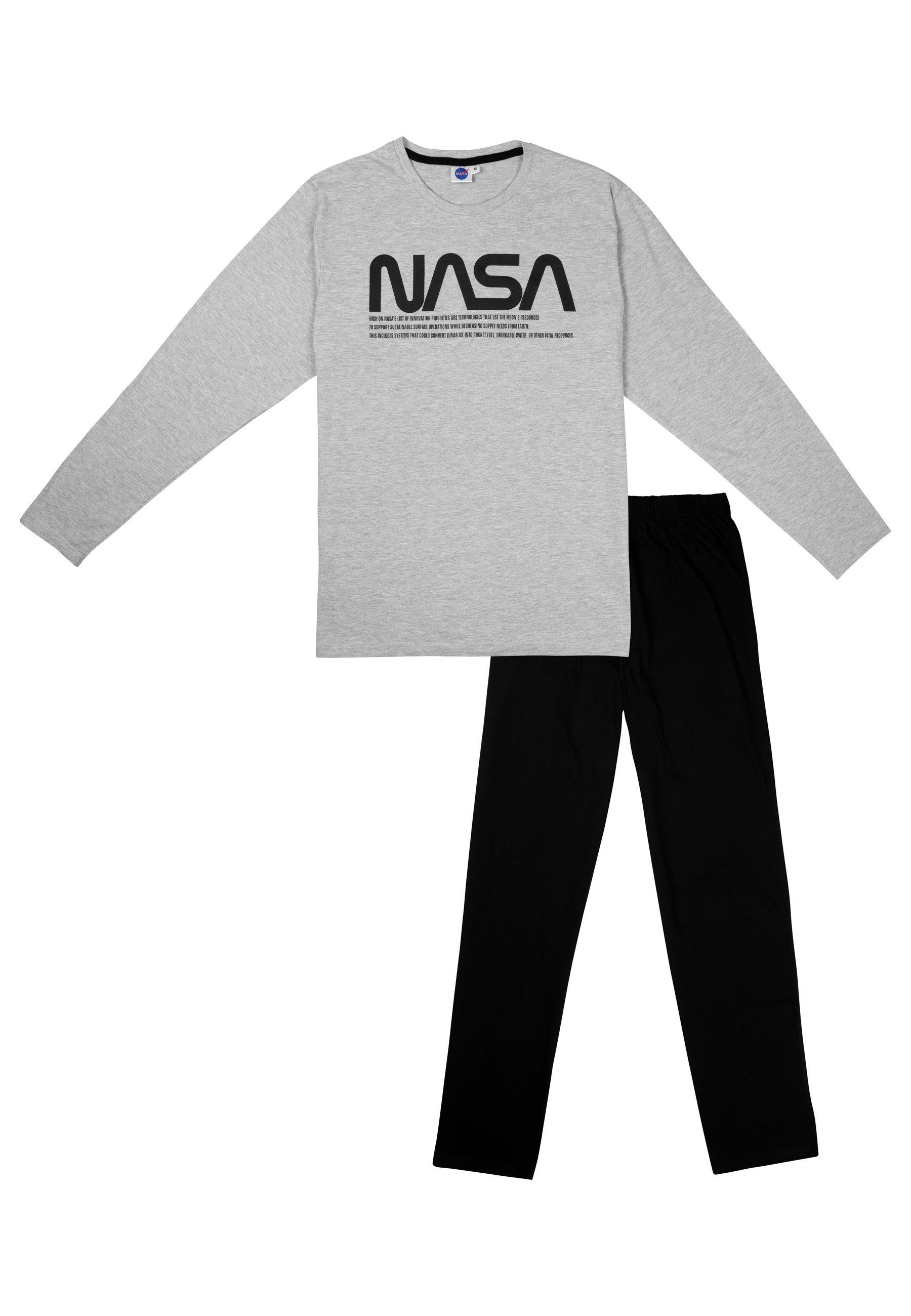 United Labels® Schlafanzug NASA - Logo günstig online kaufen