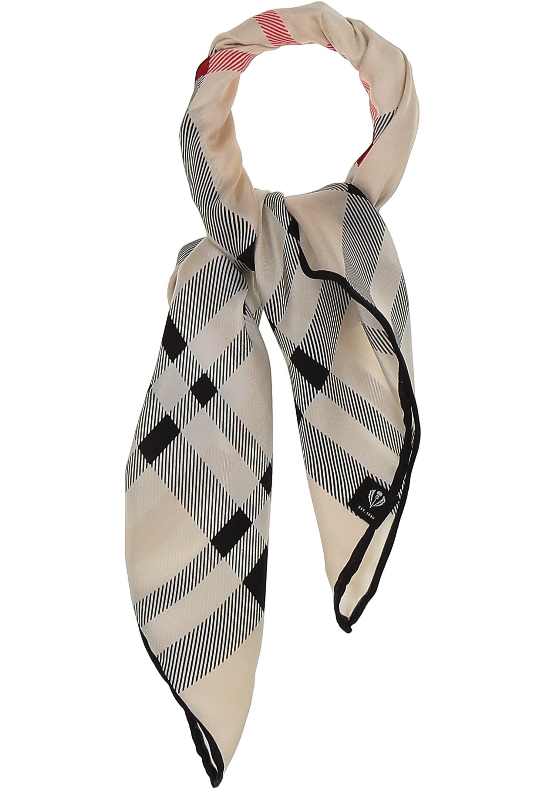 Fraas Nickituch mit FRAAS Plaid Karo aus reiner Seide