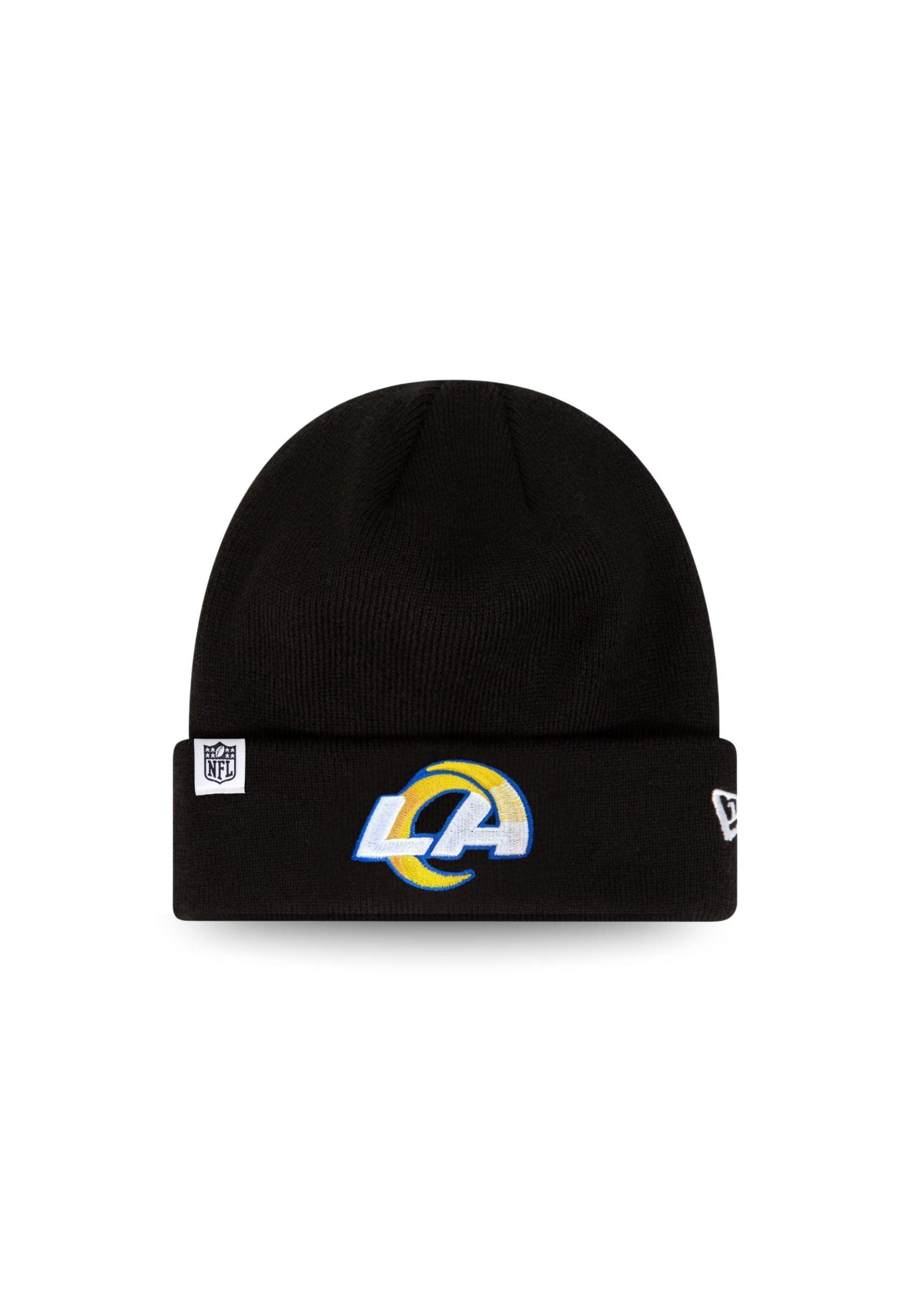 New Era Beanie Los Angeles Rams New Era Loop Label Knit Beanie NFL Mütze Schwarz (1-St)