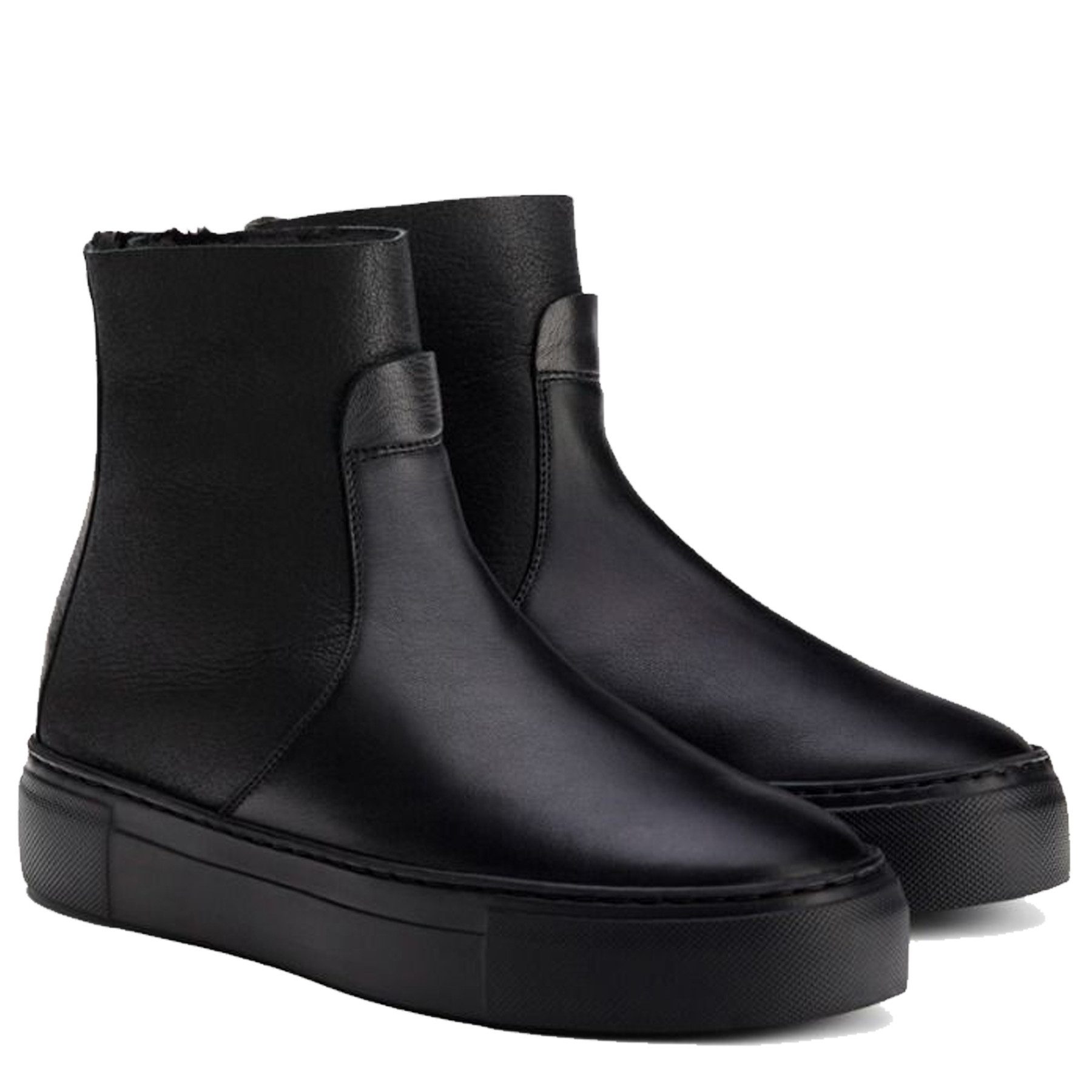 Attilio Giusti Leombruni AGL Boots MEGHAN WARM aus Leder - Schwarz Sneaker