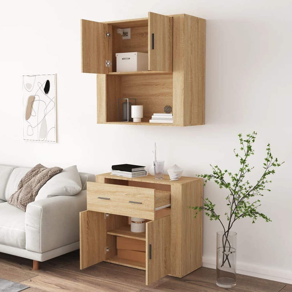 vidaXL Highboard Highboard Sonoma-Eiche Holzwerkstoff (1 St)