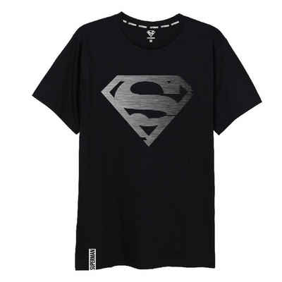 DC Comics Print-Shirt DC Comics Superman Herren Kurzarm T-Shirt Gr. S bis XXL, 100% Baumwolle