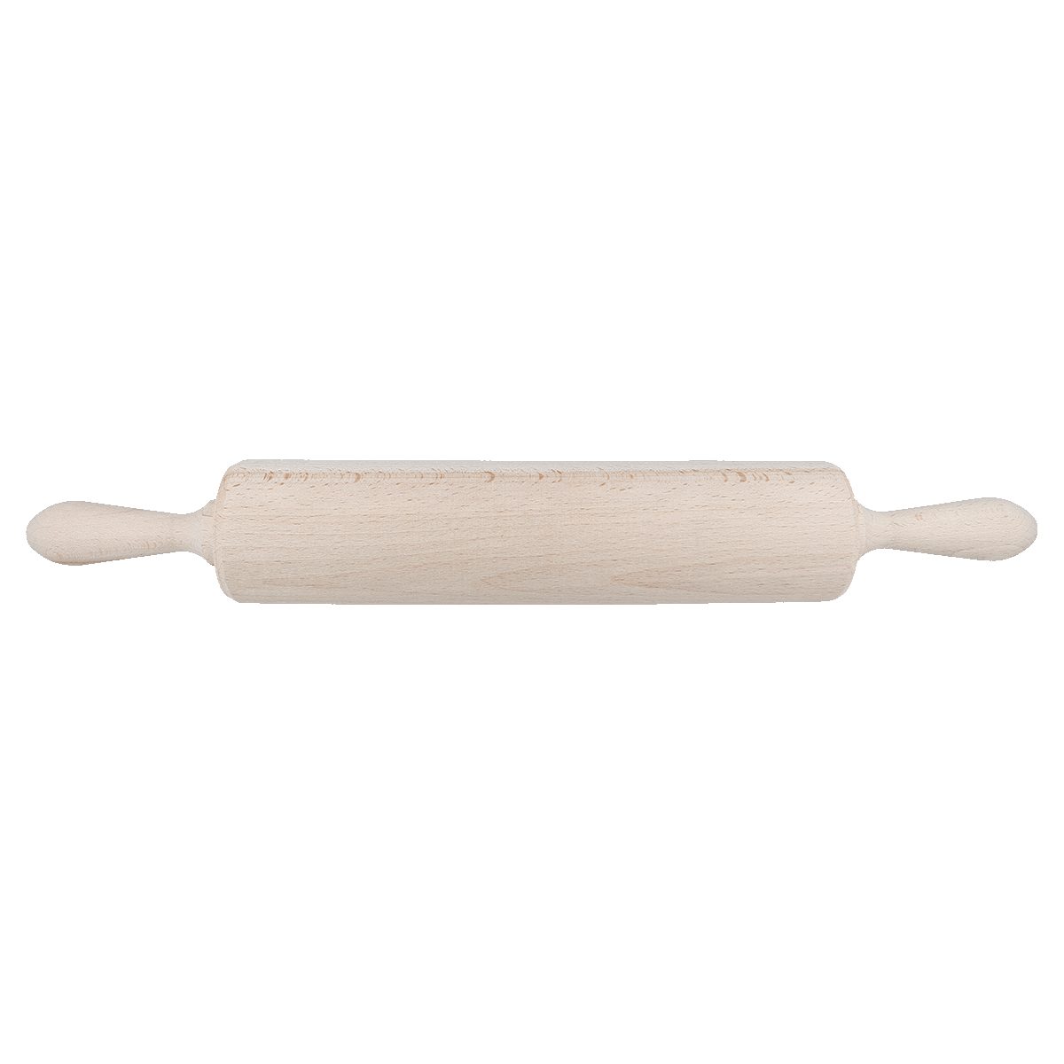 EUROHOME Teigroller Ausrollholz mit Holzgriffen Holz, (1-tlg., Nudelrolle Ø 6 cm x 25 cm), Holznudelrolle Teigrolle mit Griff - Teigroller