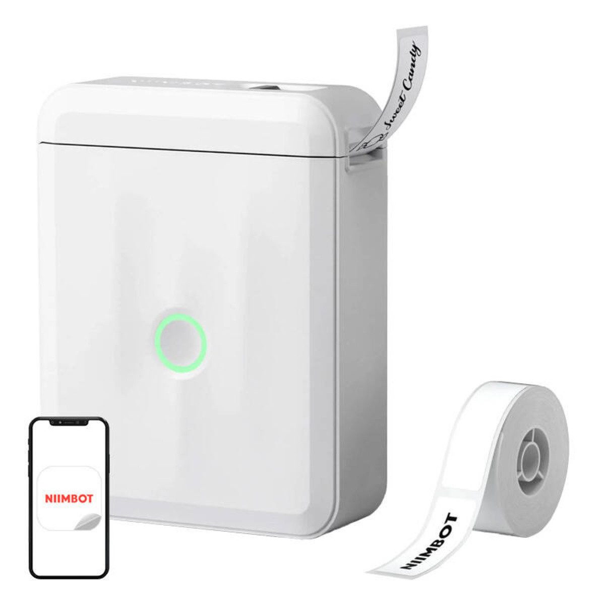 NIIMBOT Niimbot D110M Tragbarer Bluetooth-Etikettendrucker Weiß Mini-Drucker