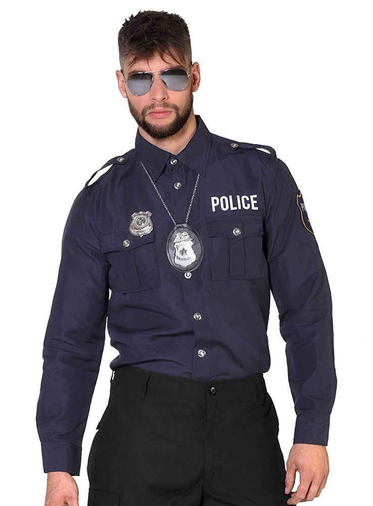 Boland T-Shirt 'Police' Polizeihemd Schwarzes Hemd für knackige Police Officers